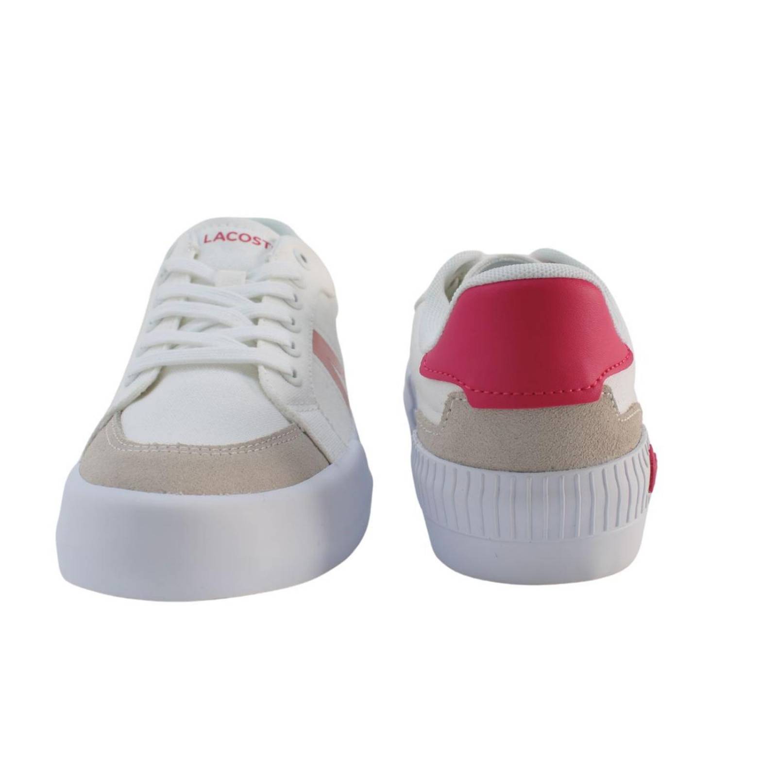 Tenis Lacoste L004 White Pink Mujer Casual 