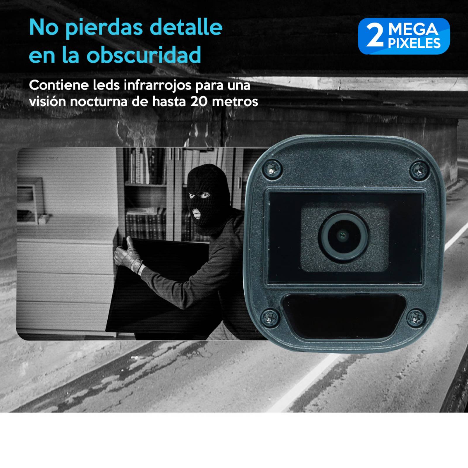 Cámara Hd 2mp Interior/Exterior IP67 UAC-B112-F28 Uniarch