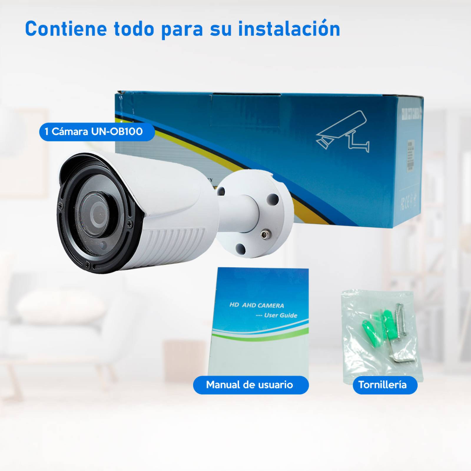 Cámara de seguridad 2mp Metálica Exterior Un-ob100 Uniarch