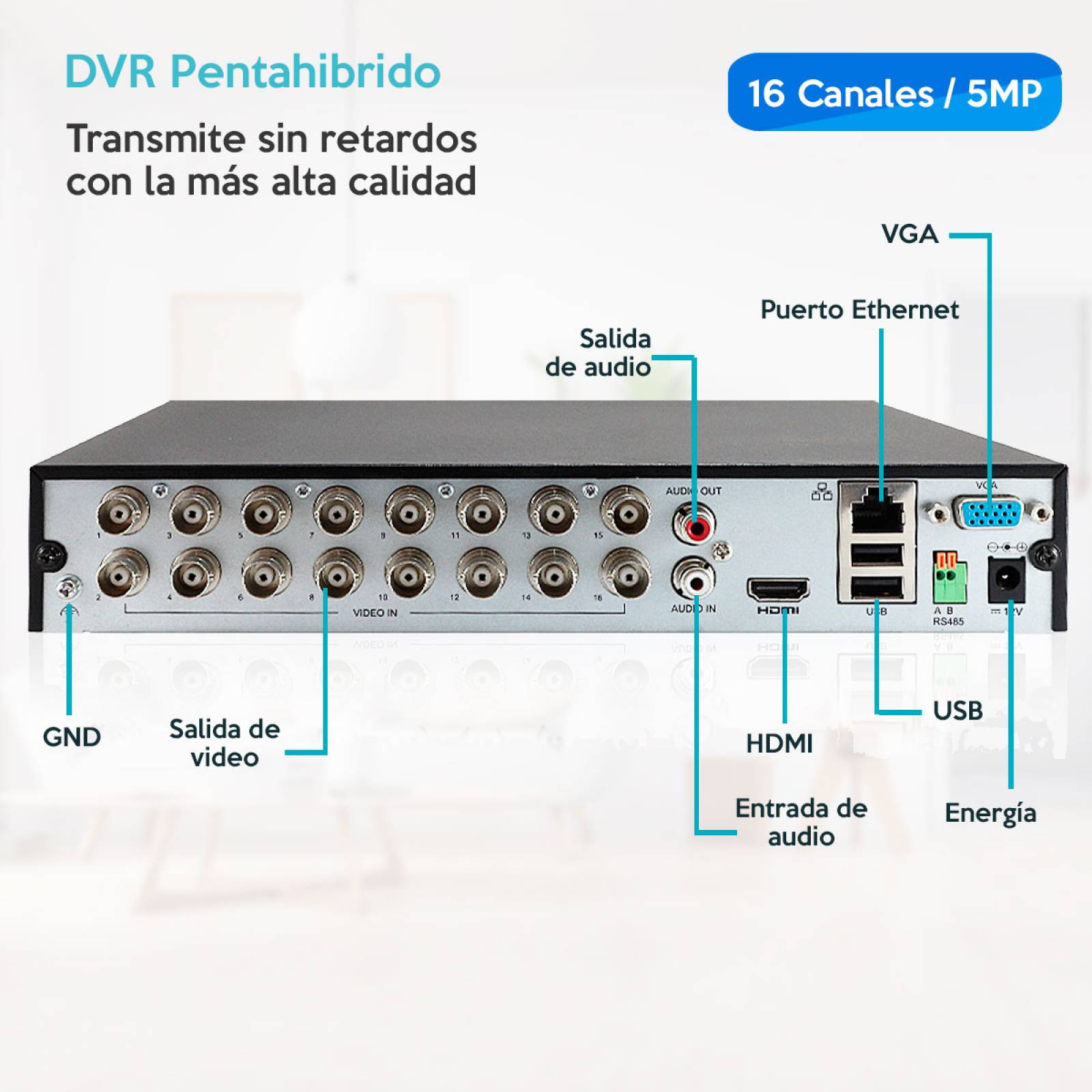 Dvr 5mp 16 Ch (ahd/tvi/cvi/analogo/ip) Xvr-116g2 Uniarch