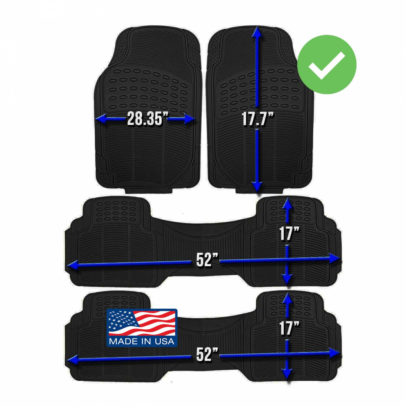 Kit Tapetes Uso Rudo Dodge Journey 3 Filas De Asientos 2014