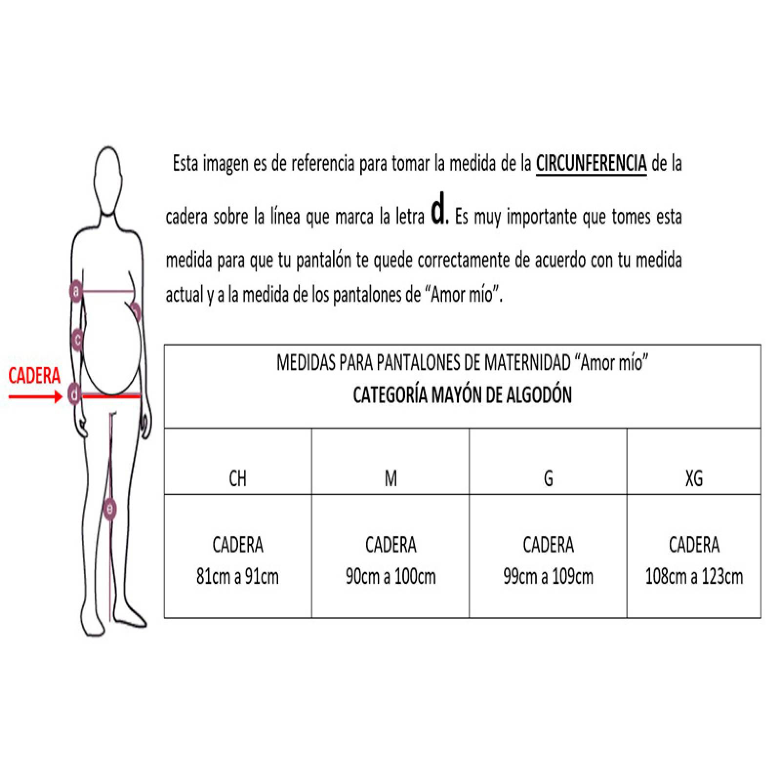 Pantalon Mayon leggins Azul Marino Ropa de Maternidad Algodón/Elastano AMOR MÍO MATERNIDAD