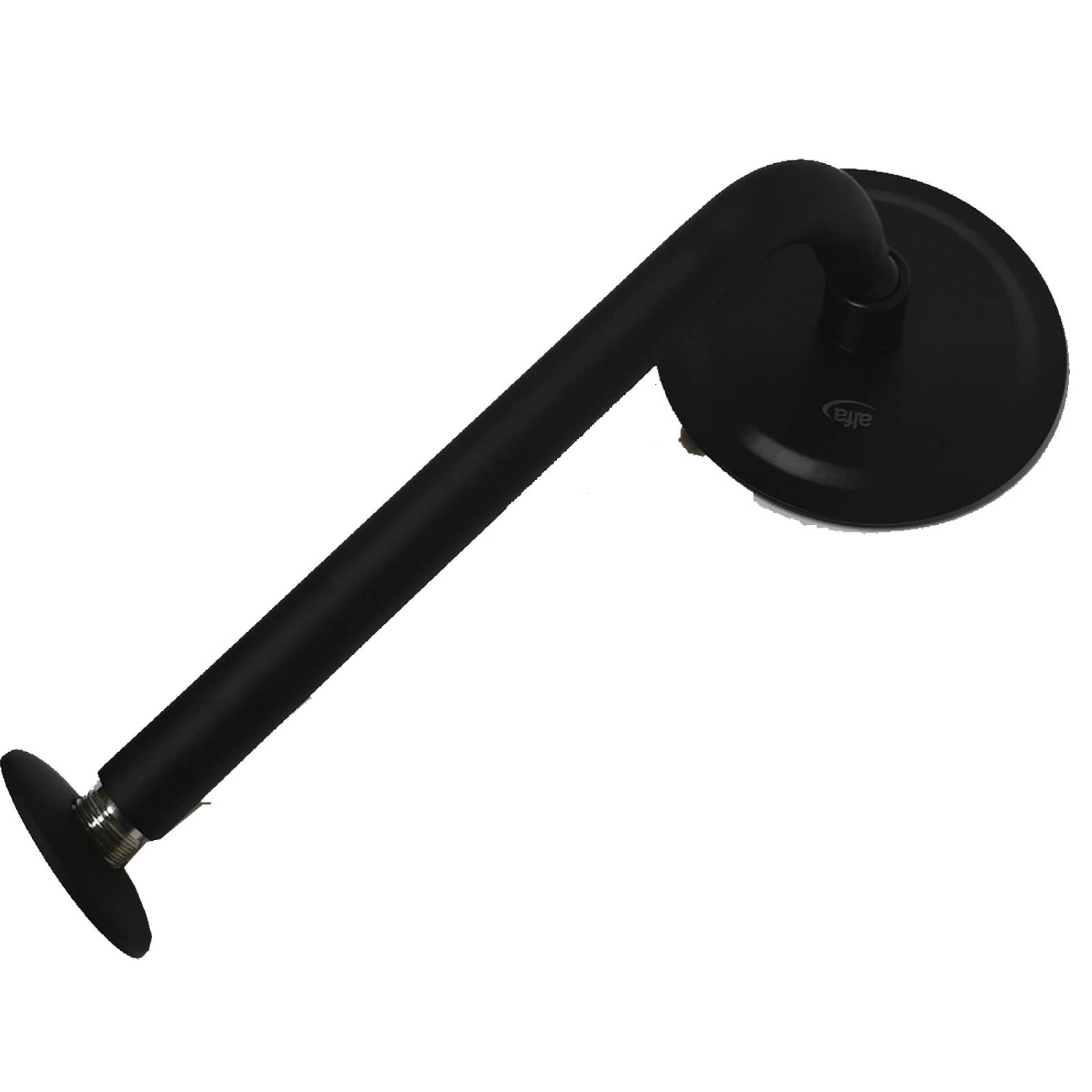 Regadera Redonda 15cm Con Brazo Y Chapeton Rubinett Acero inoxidable 304  Negro Mate De Lujo