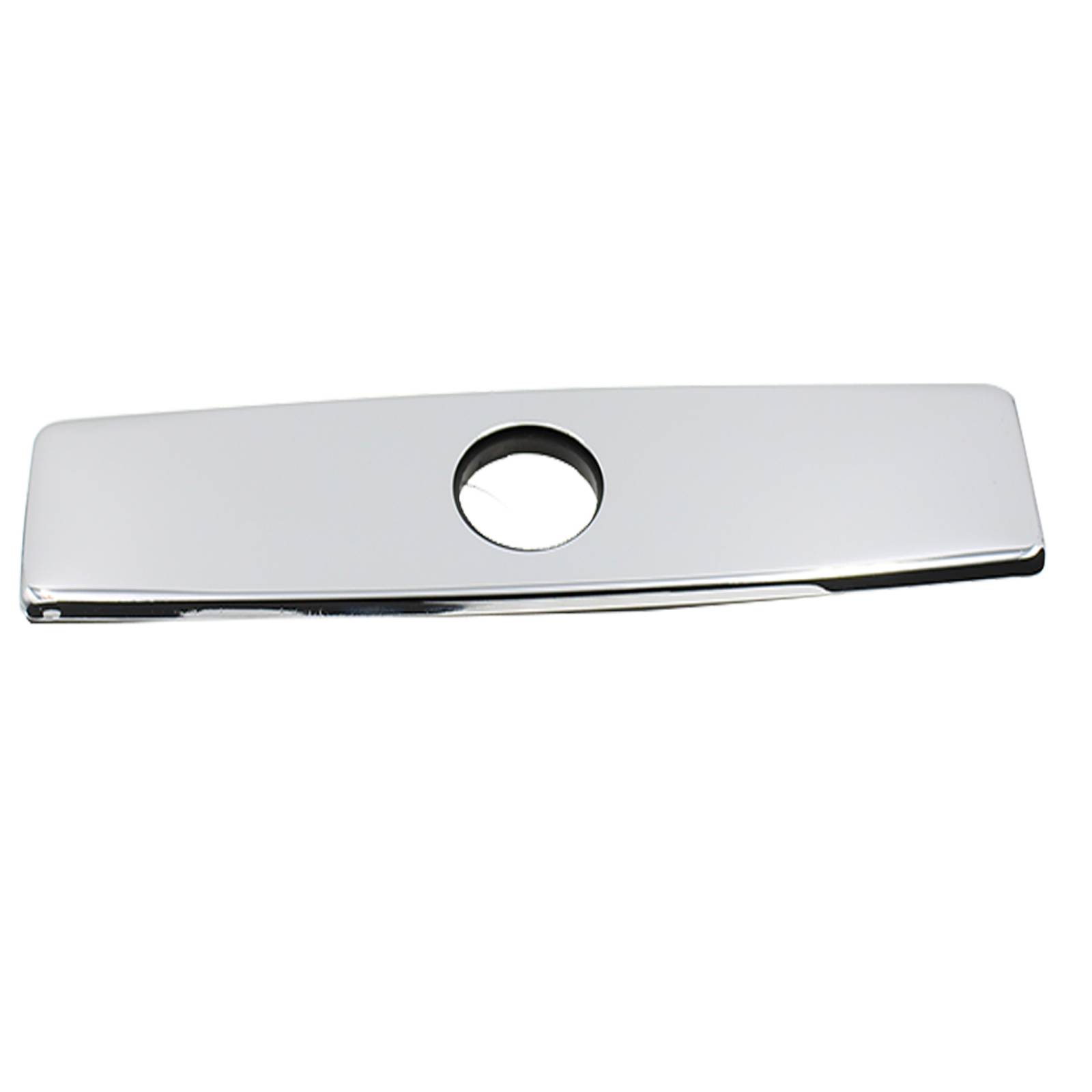 Tapa Placa Para Tarjas Y Fregaderos  Alfa Cromada Metálica Cubre Taladro