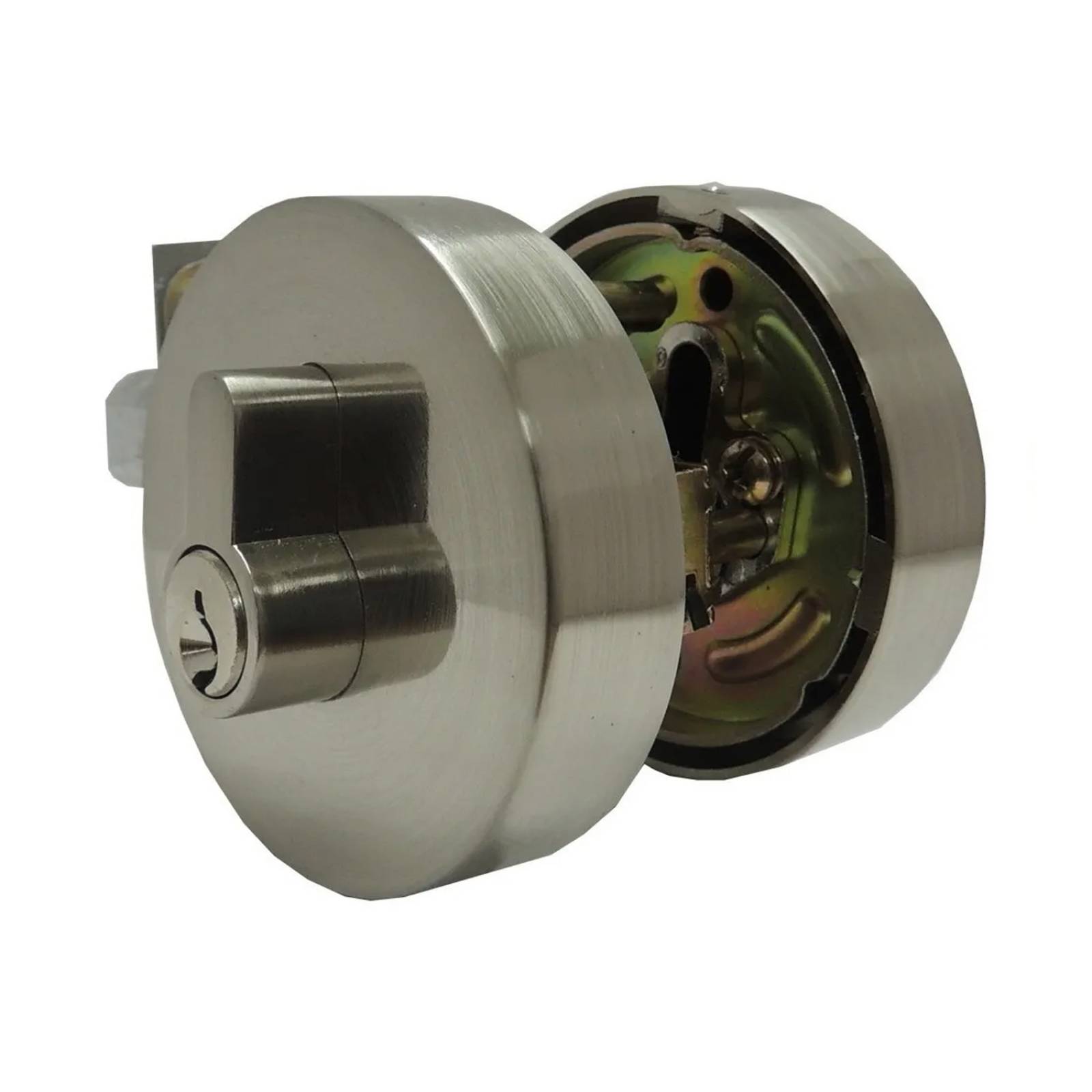 Chapa De Seguridad Cerradura Alfaloc Mariposa Redondo Satinado De Lujo