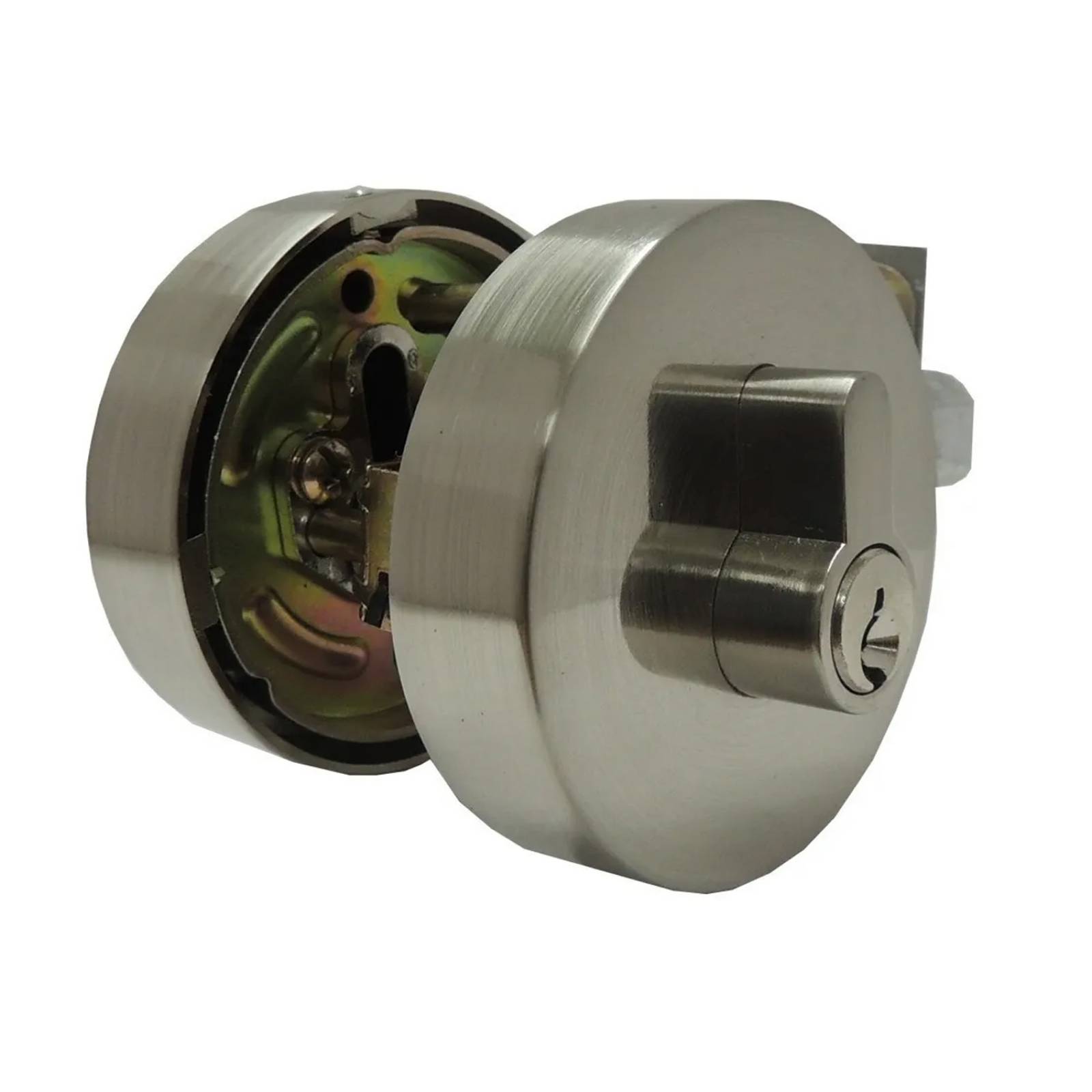 Chapa De Seguridad Cerradura Alfaloc Mariposa Redondo Satinado De Lujo