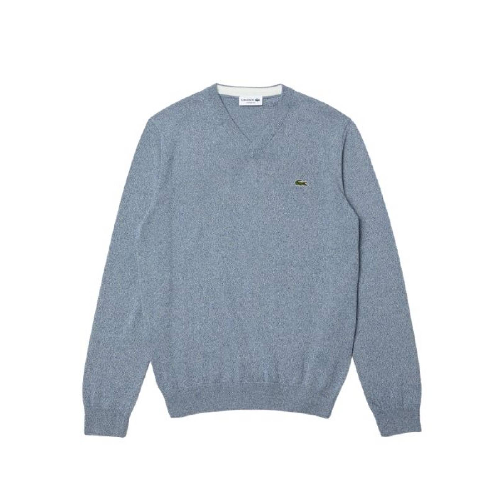 Jersey Lacoste de hombre en algodón ecológico con cuello V