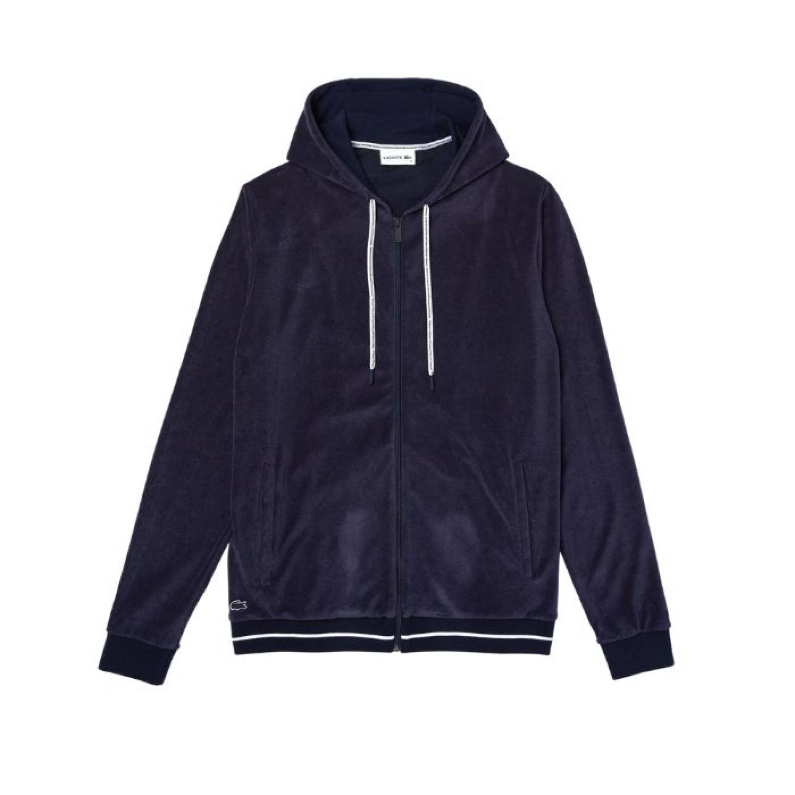 Lacoste Sudadera de hombre frote con cremallera Longue