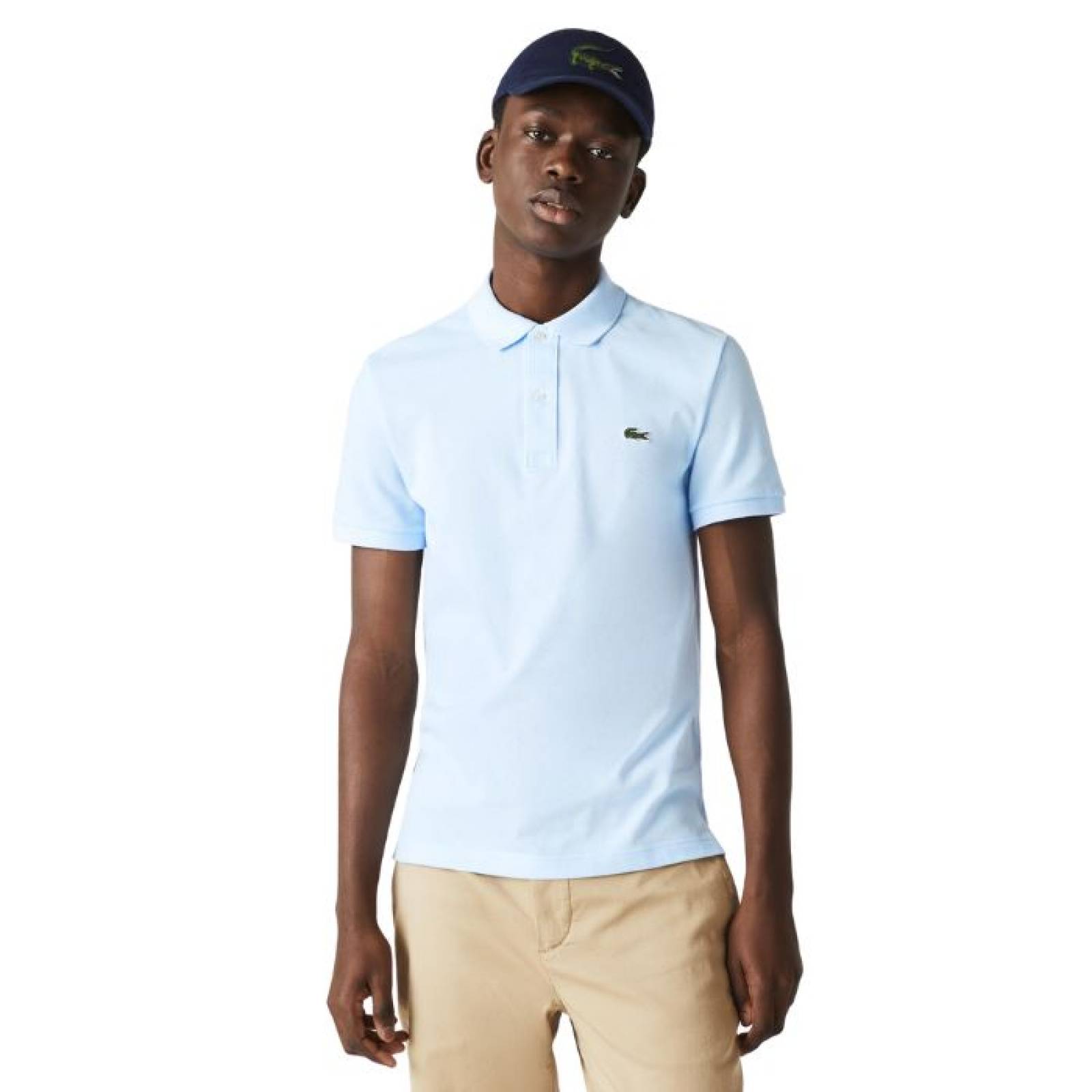 Polo de hombre Lacoste Slim Fit de punto fino
