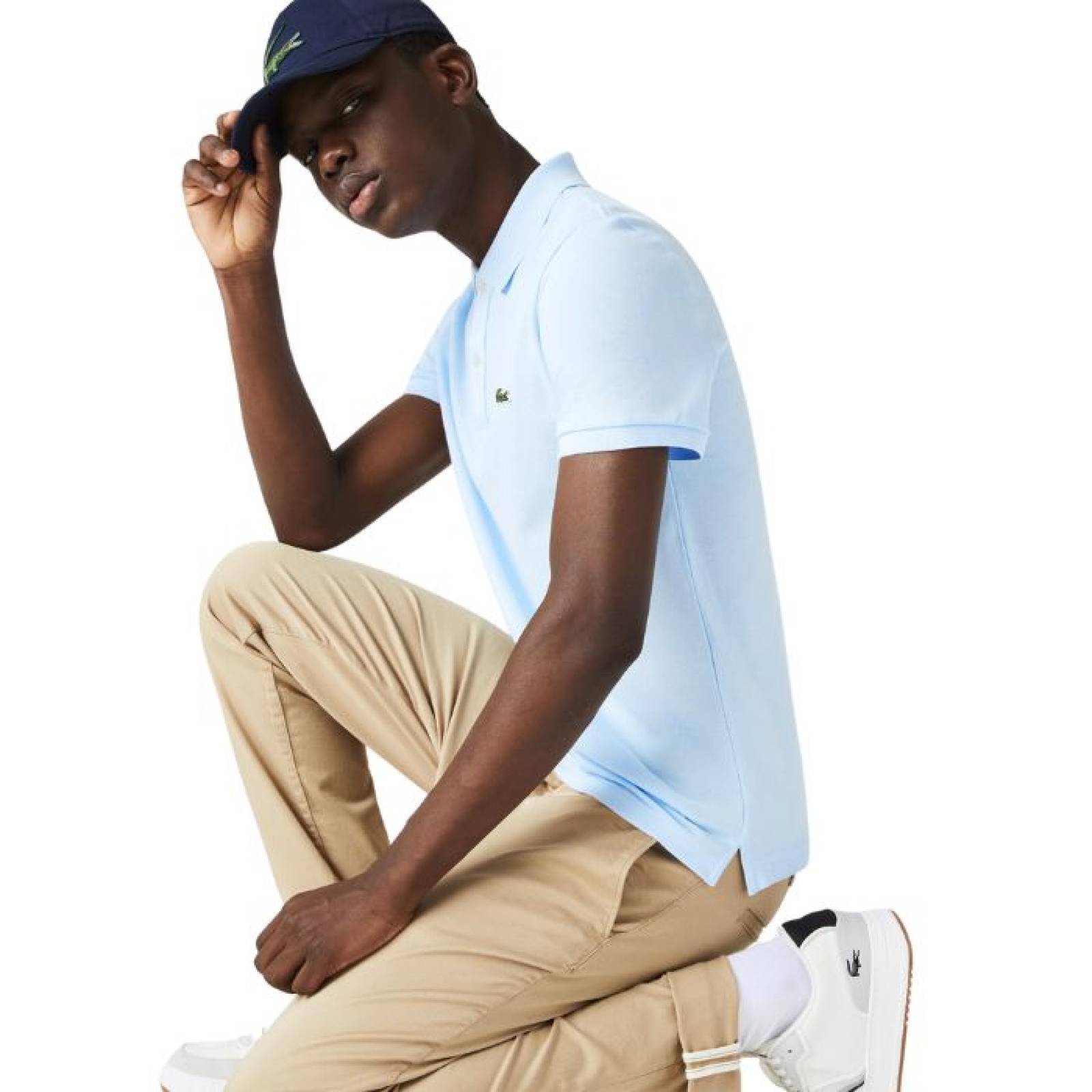 Polo de hombre Lacoste Slim Fit de punto fino