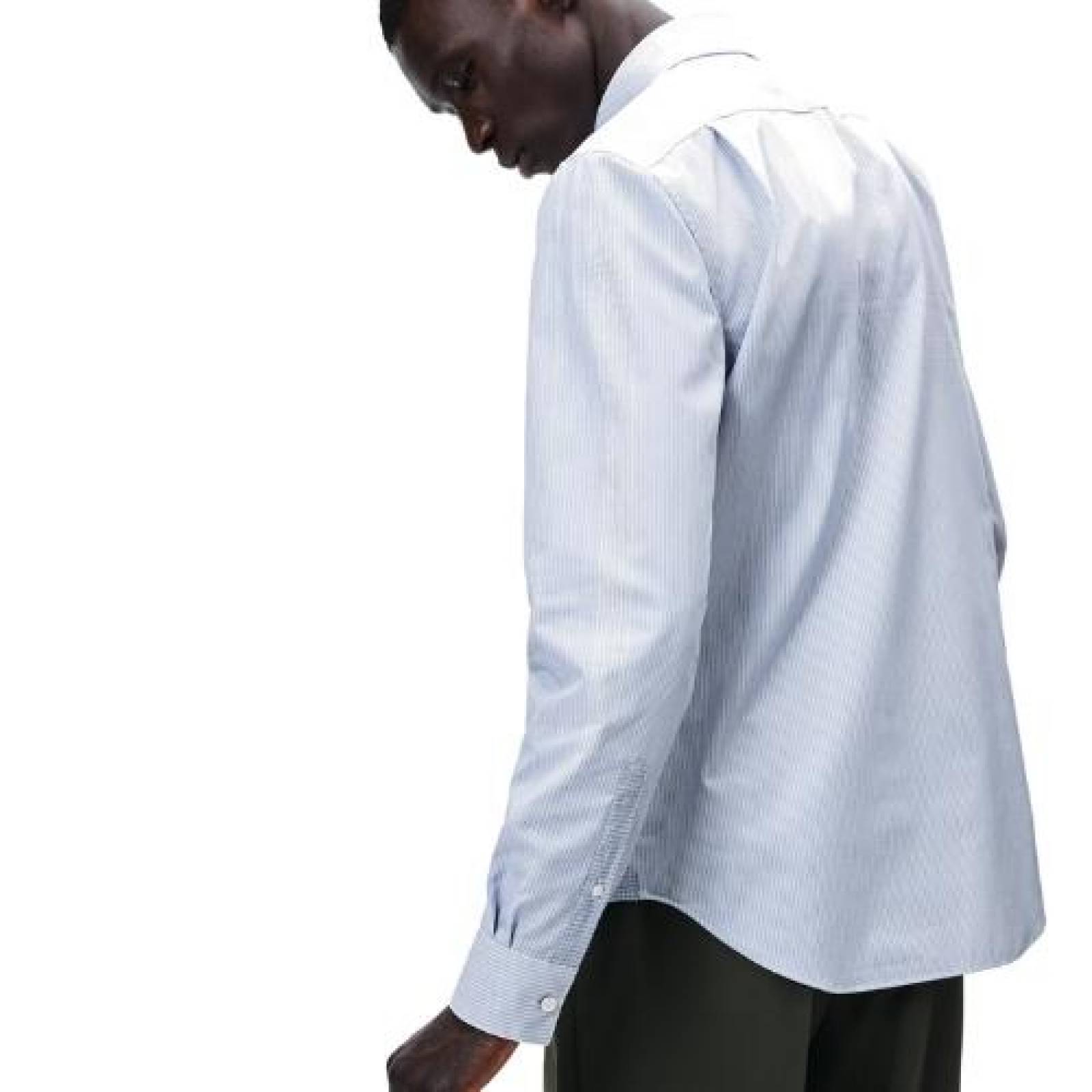 Lacoste Camisa de manga larga para hombre Regular Fit