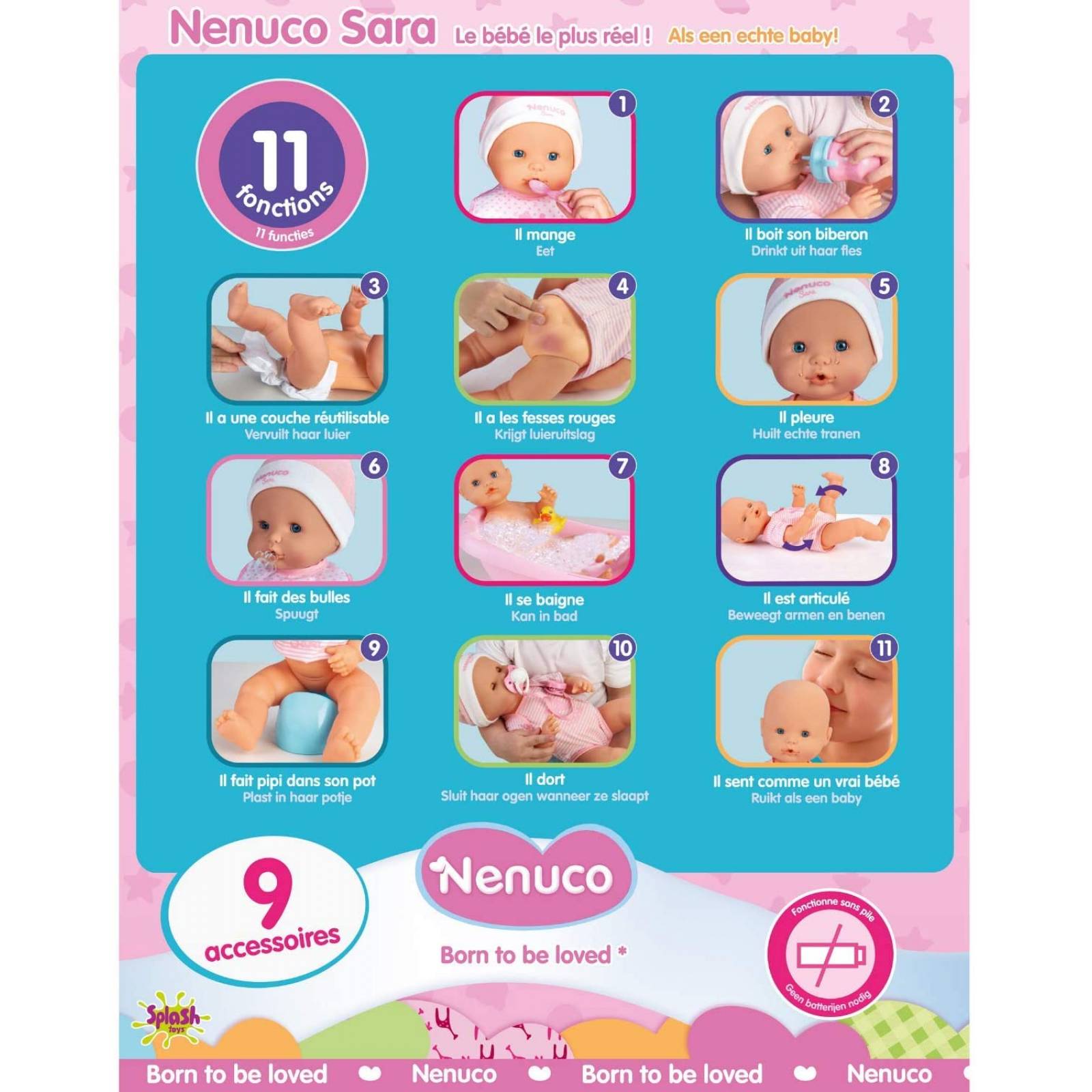 Muñeca bebe Nenuco Sara