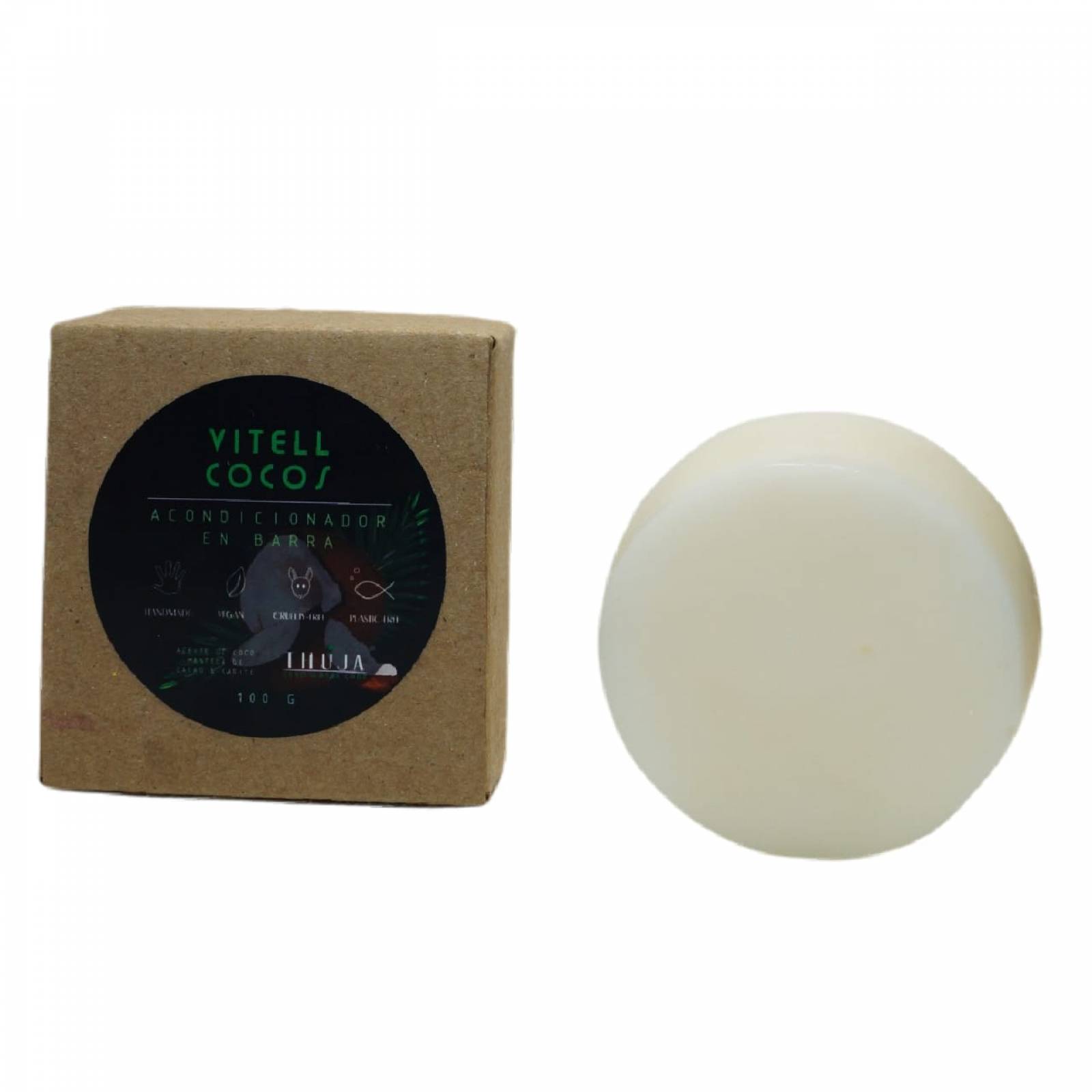 Acondicionador P/Cabello En Barra THUJA Vitell Cocos 100g.