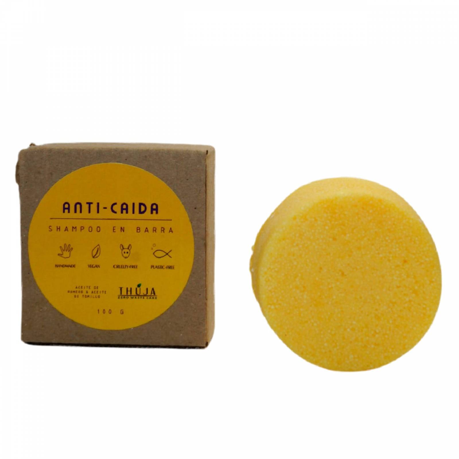 Shampoo En Barra Anti-caida Thuja 100g.