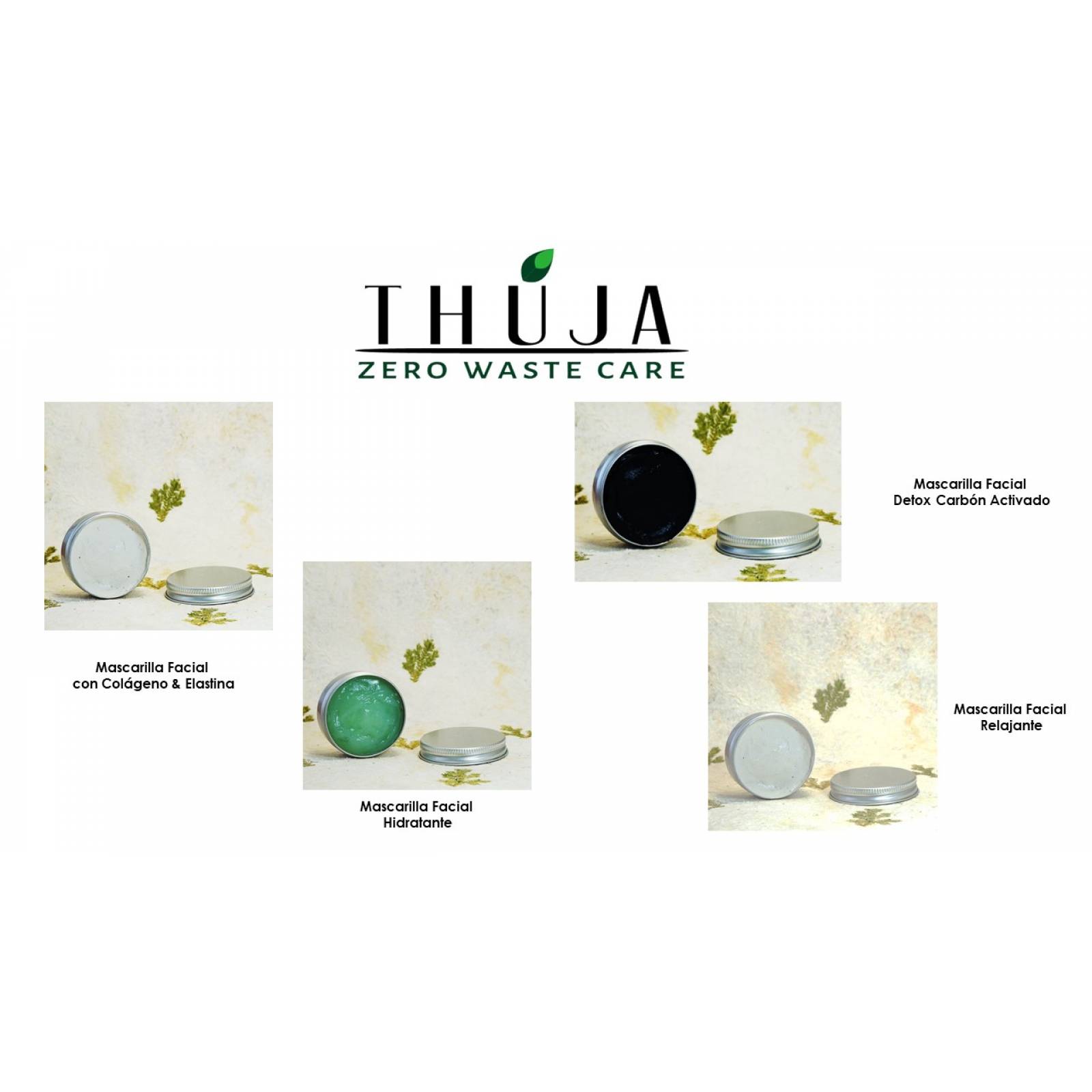 Mascarilla Facial THUJA Colágeno & Elastina Artesanal 50g.