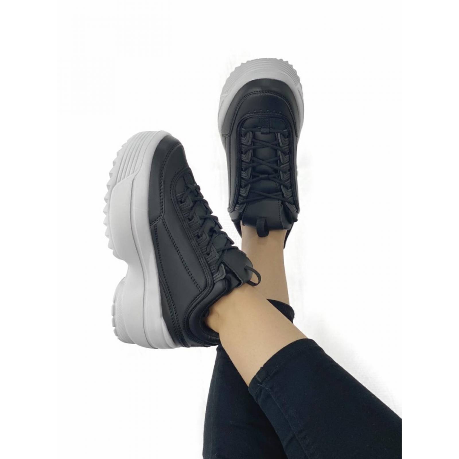 Tenis Sneakers Casual para Dama Hanna MX Kate Black