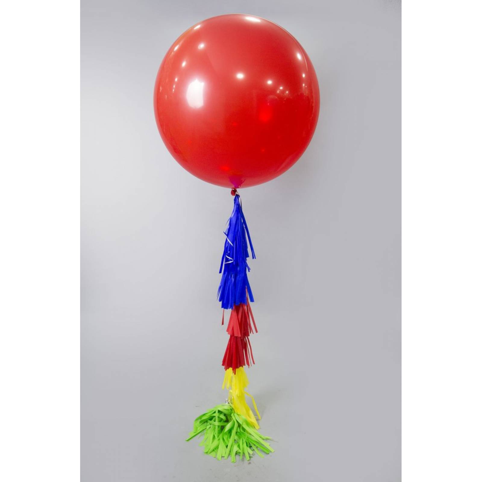 3 Globos Gigantes Esféricos Numero 24 Color Rojo Payaso