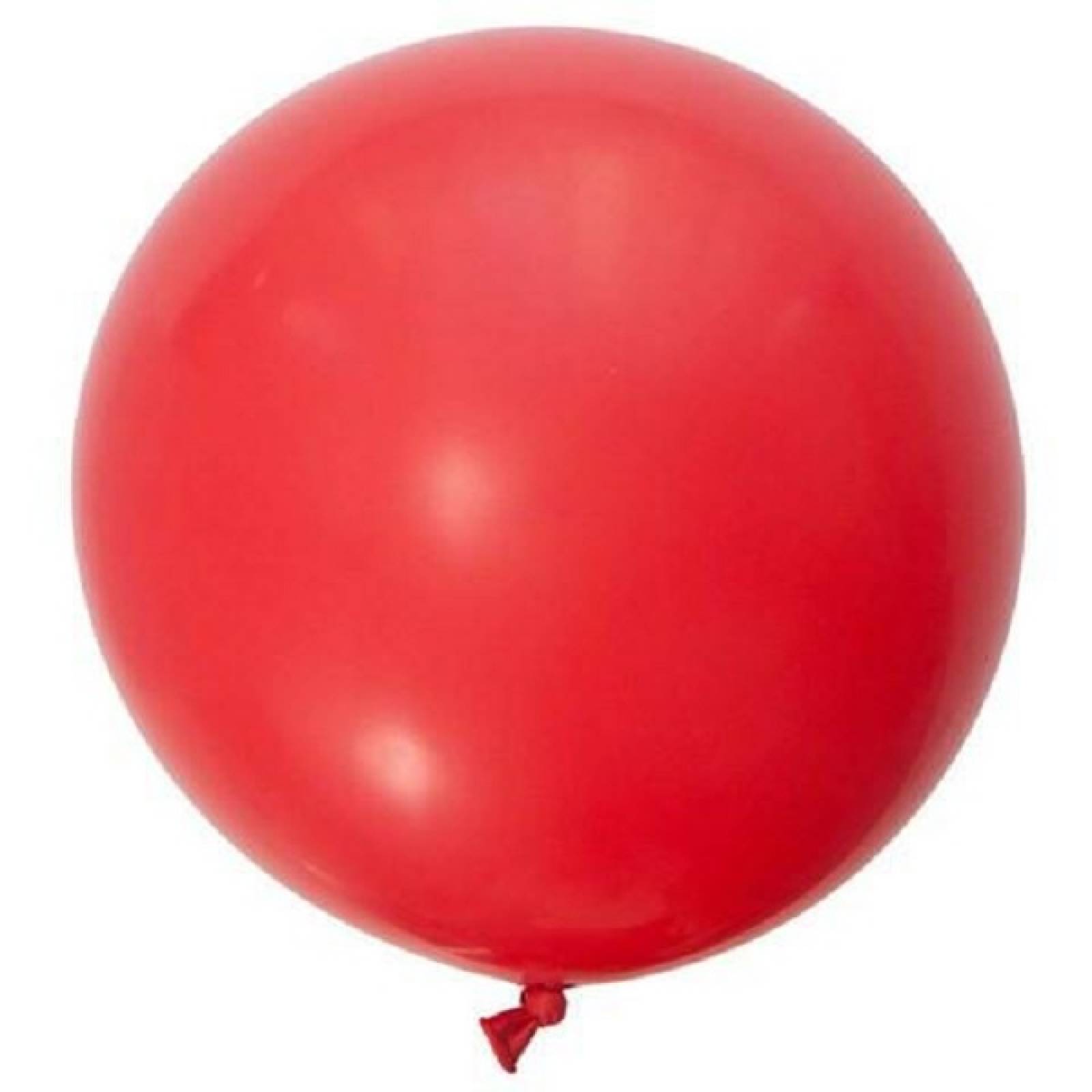 3 Globos Gigantes Esféricos Numero 36 Color Rojo Payaso