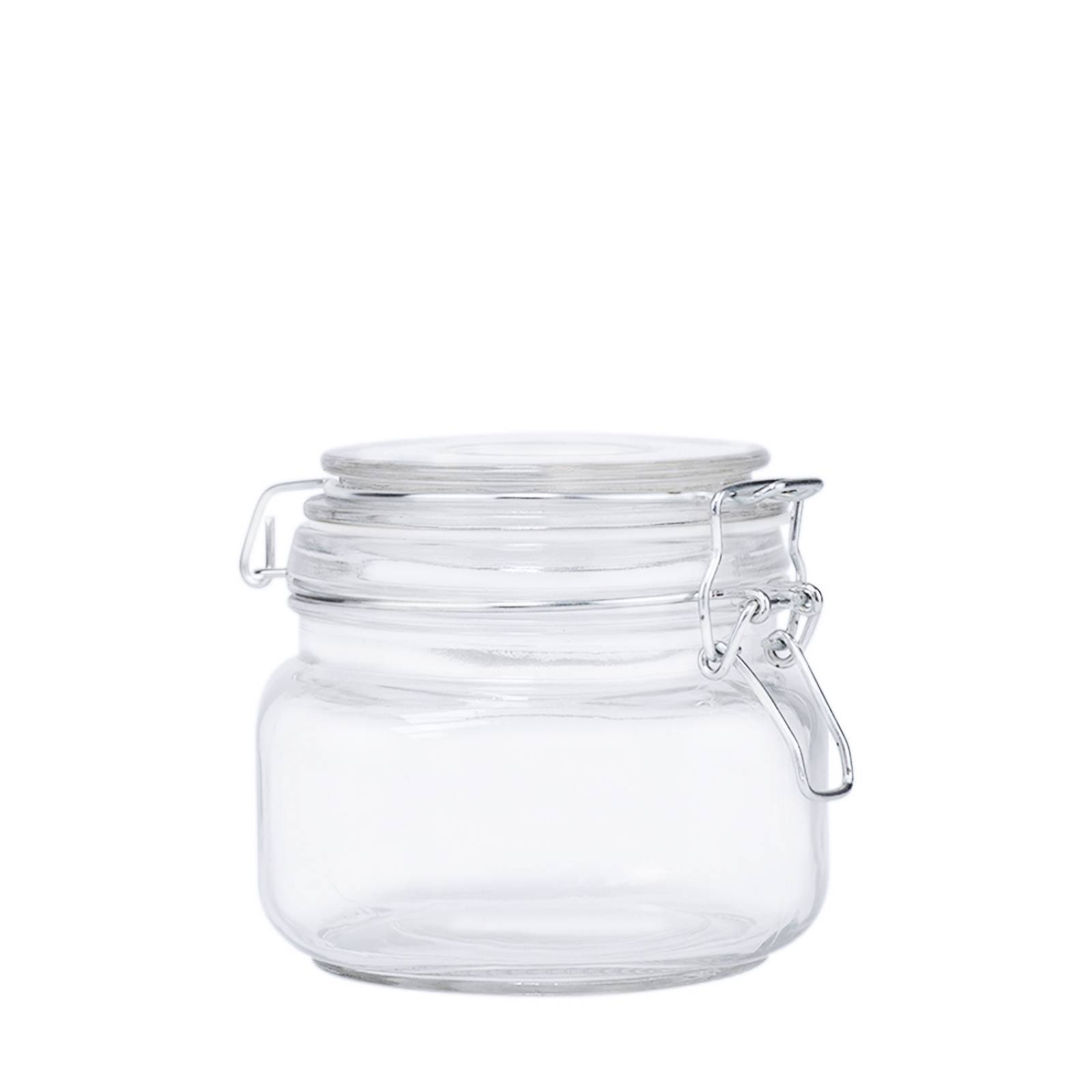 4 Frascos Especieros de Vidrio Hermetico con Broche 500 ml