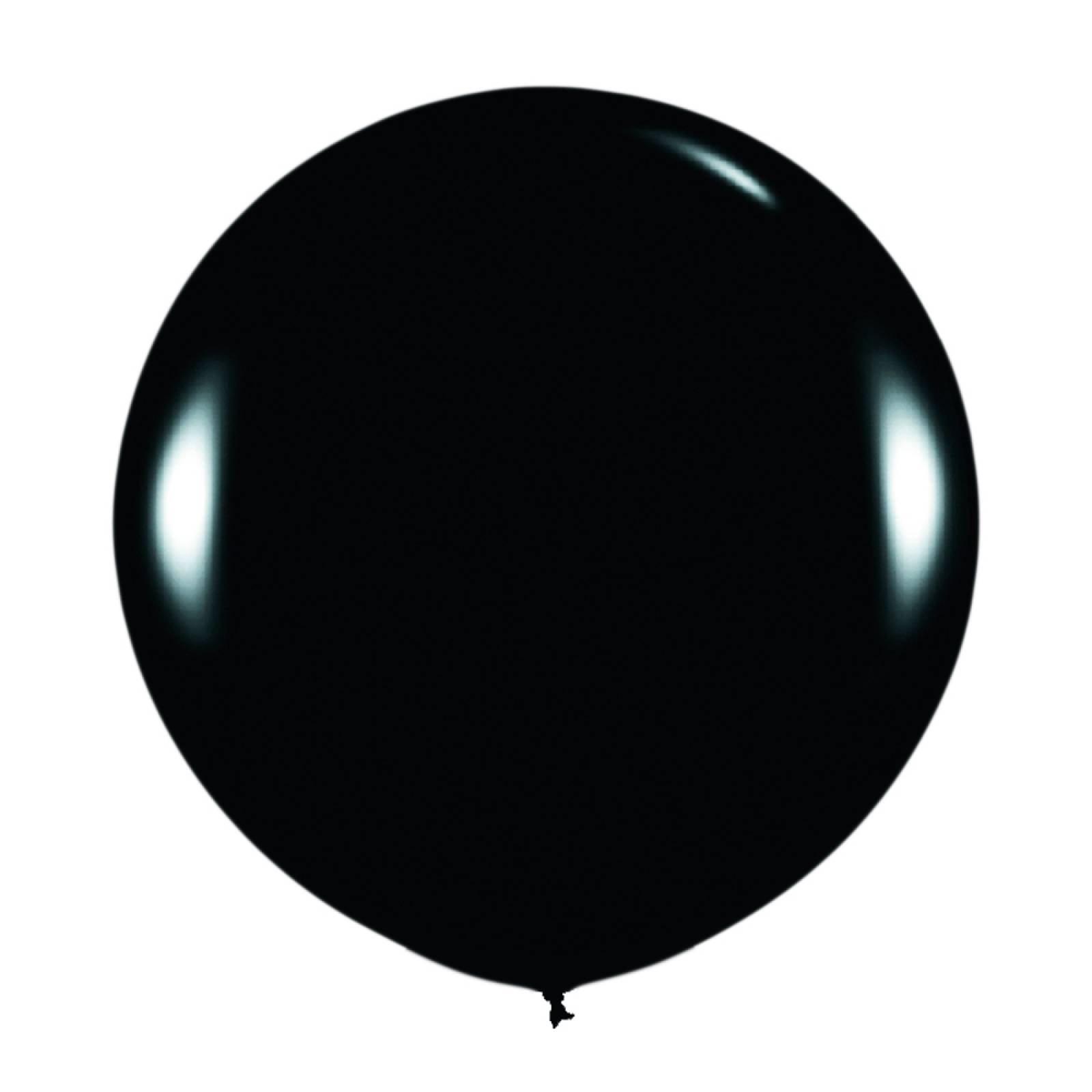 Globo Gigante Metálico Esfera Burbuja Pvc de 24 Pulgadas Negro.