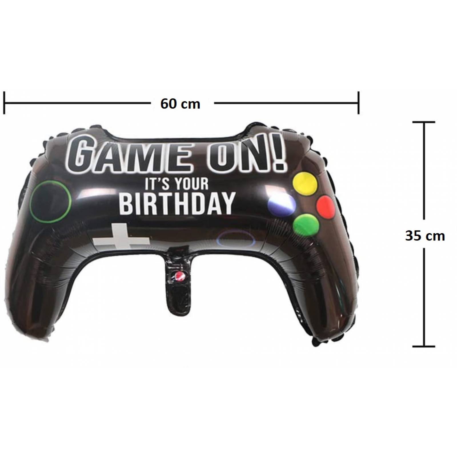 Globo Metalico Control Gamer Video Juego 60x35 cm