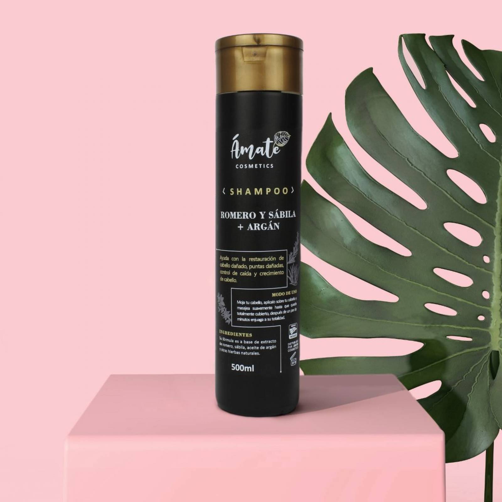 Shampoo Romero y Sábila + Aceite de Argán, Restaurador y Regenerador