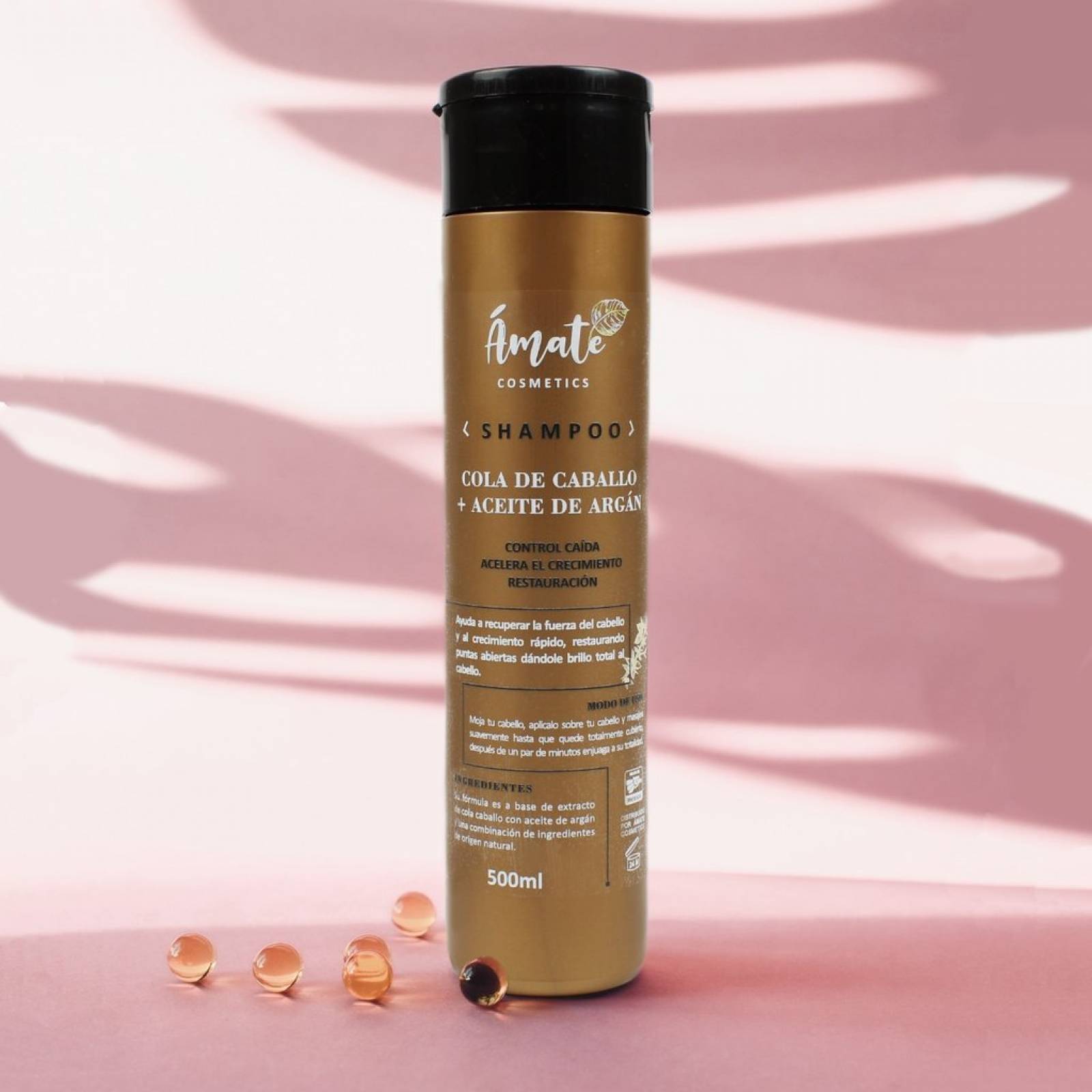 Shampoo Cola de Caballo + Aceite de Argán Control Caida, Crecimiento y Restauracion