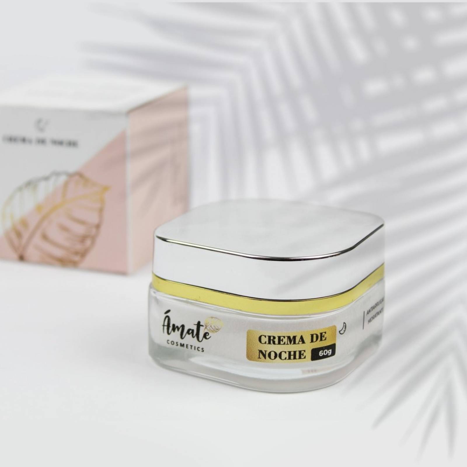 Crema Facial de Noche antiarrugas e Hidratante 60ml.