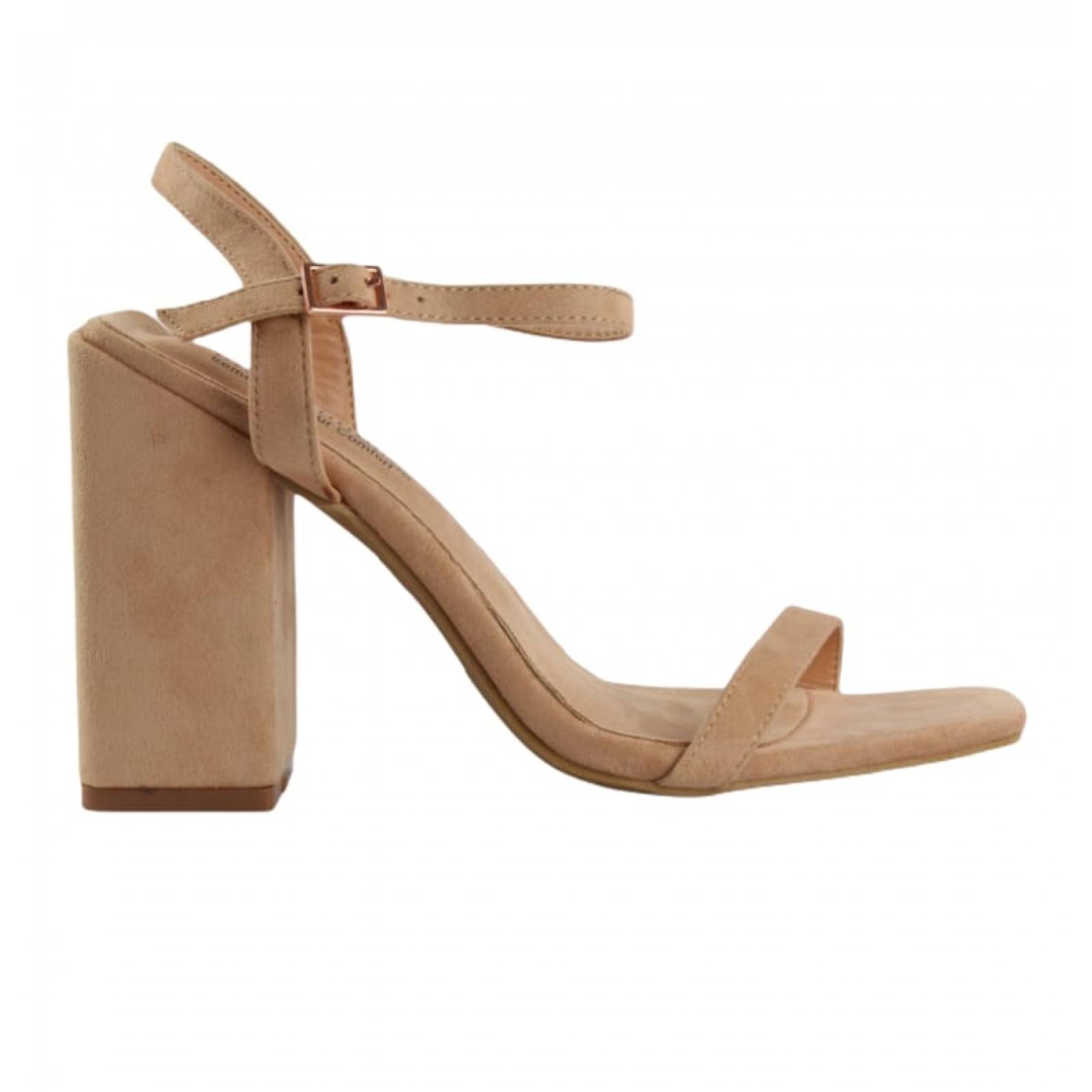 Zapatilla Sandalia de Tacon Casual para Dama Hanna MX Basha Nude