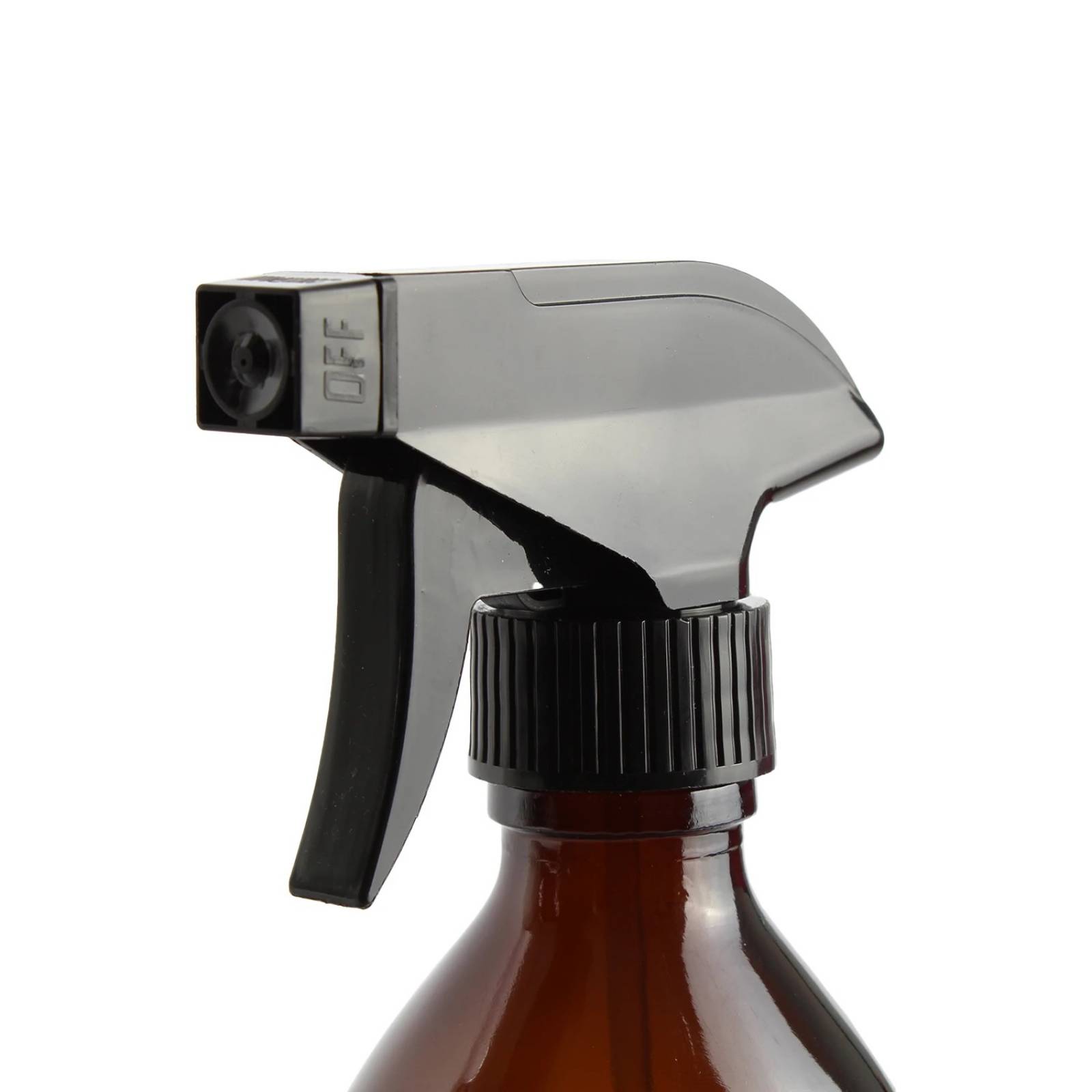 Envase Atomizador de Cristal Ambar para limpieza 500ml
