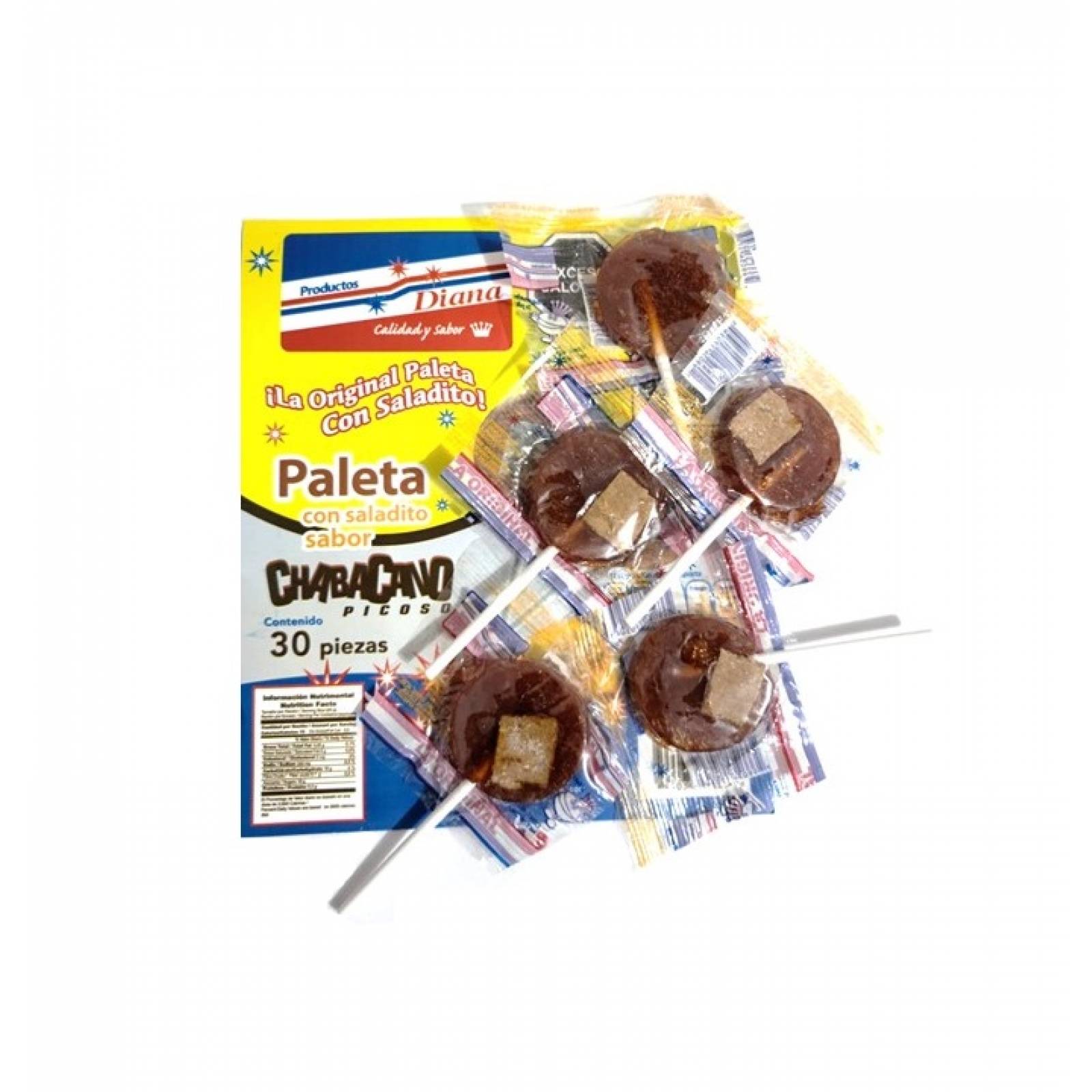 Paleta Dulce Con Saladito Sabor Chabacano Agridulce La Original