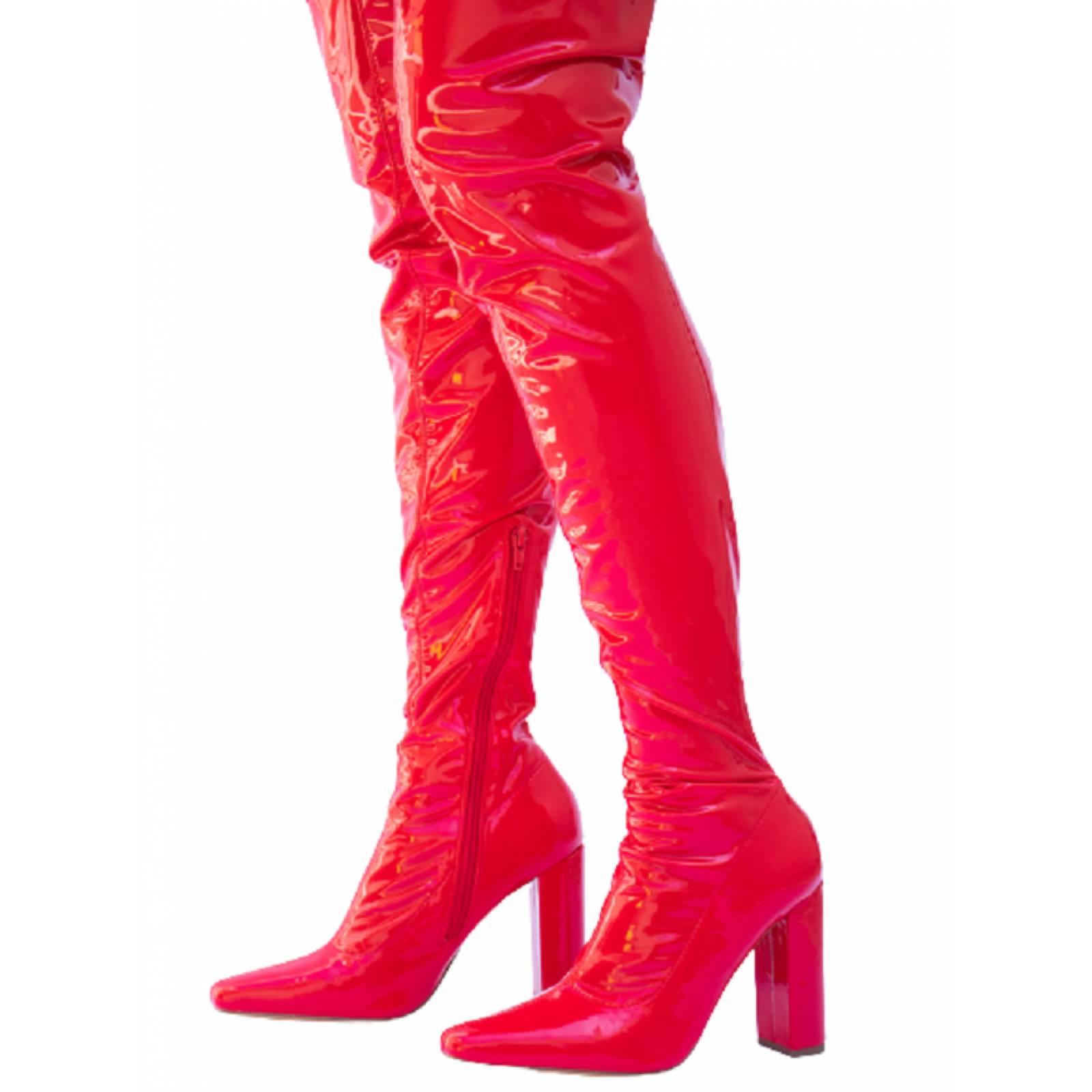 Botas Largas Charol para Mujer Hanna MX Bulgari Red