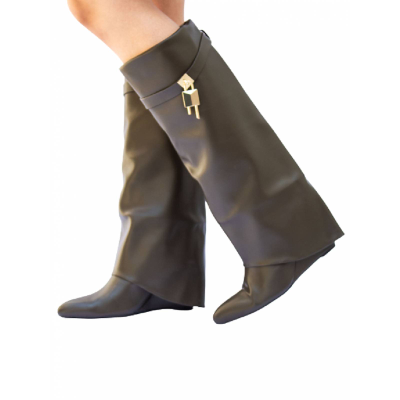 Botas Largas tipo Vaqueras para Mujer Hanna MX Mutto Olive