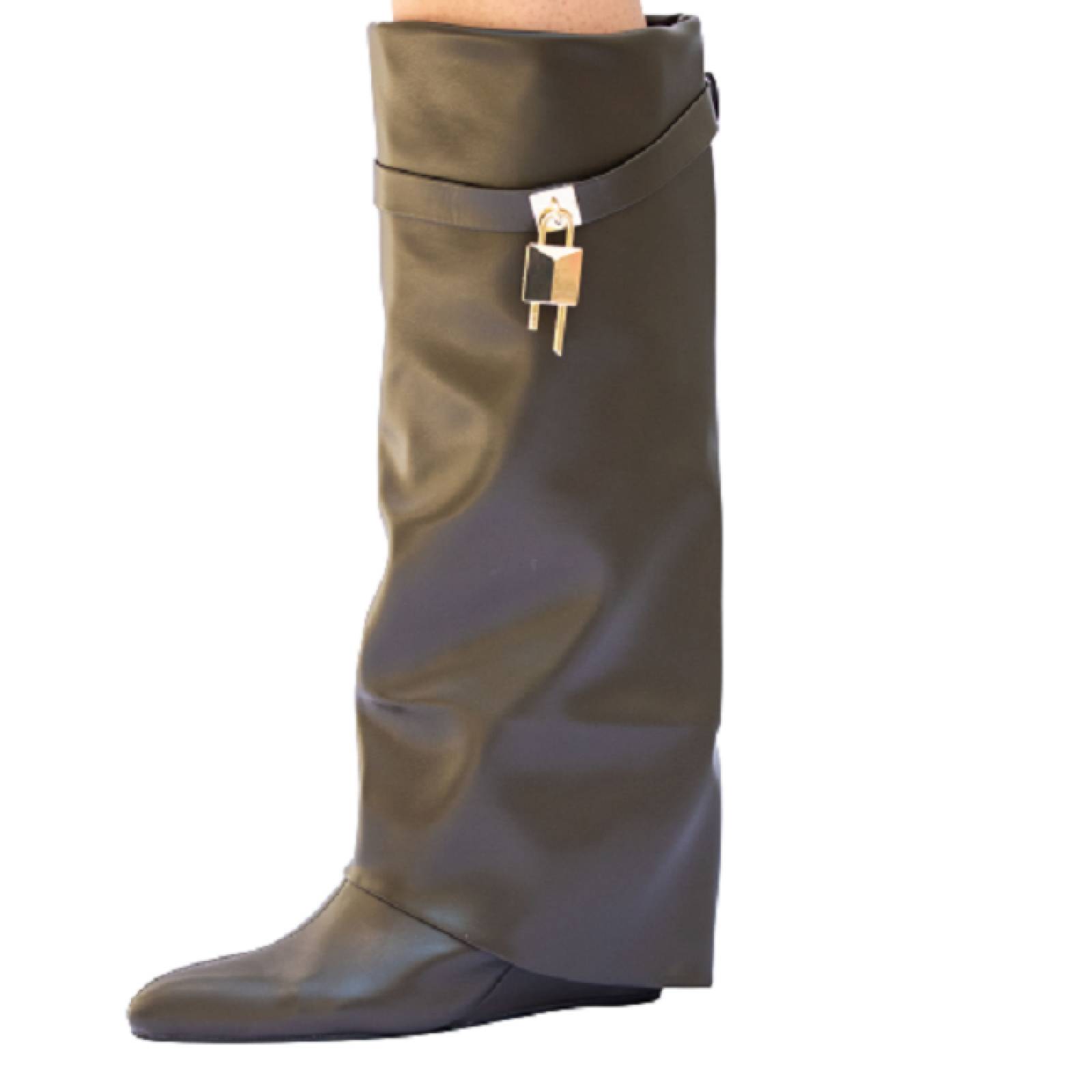 Botas Largas tipo Vaqueras para Mujer Hanna MX Mutto Olive