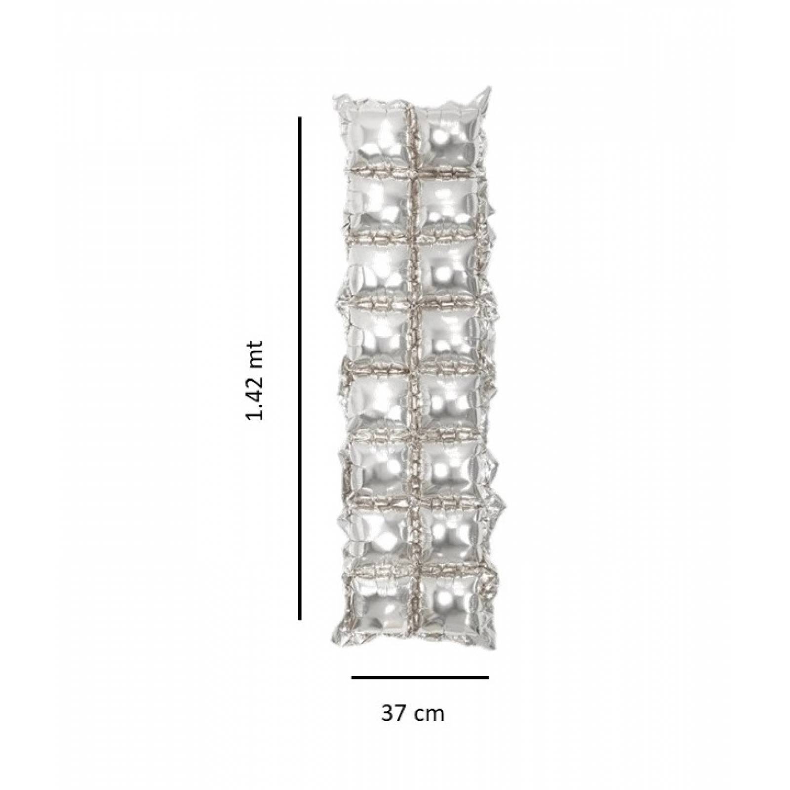 Panel Cortina Globo Inflable Tipo Shimmer Pared Metalico Rosa Dorado Fiesta Decoracion.