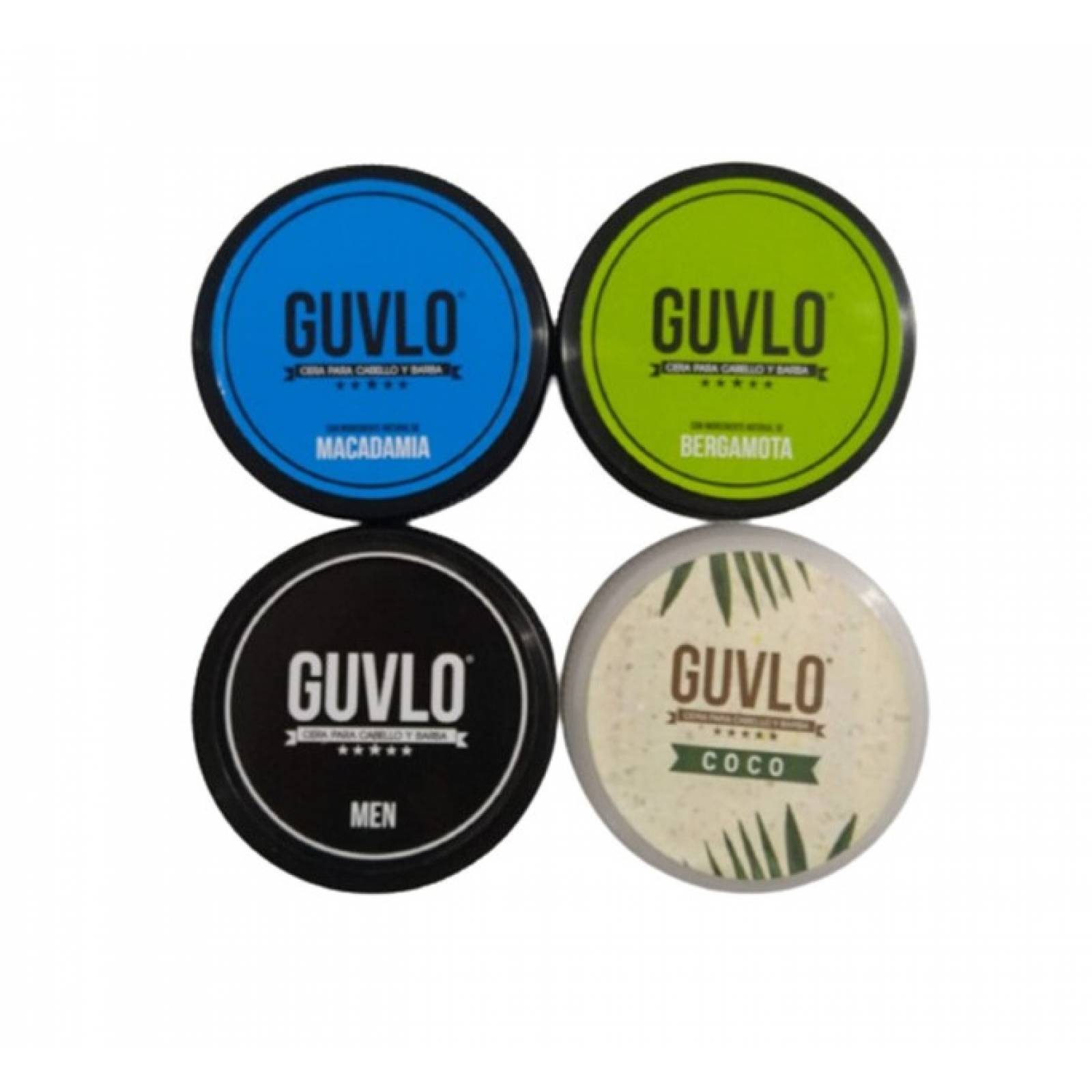 Cera Para Hombre Guvlo, Cabello Barba Y Bigote 150 Gr Macadamia