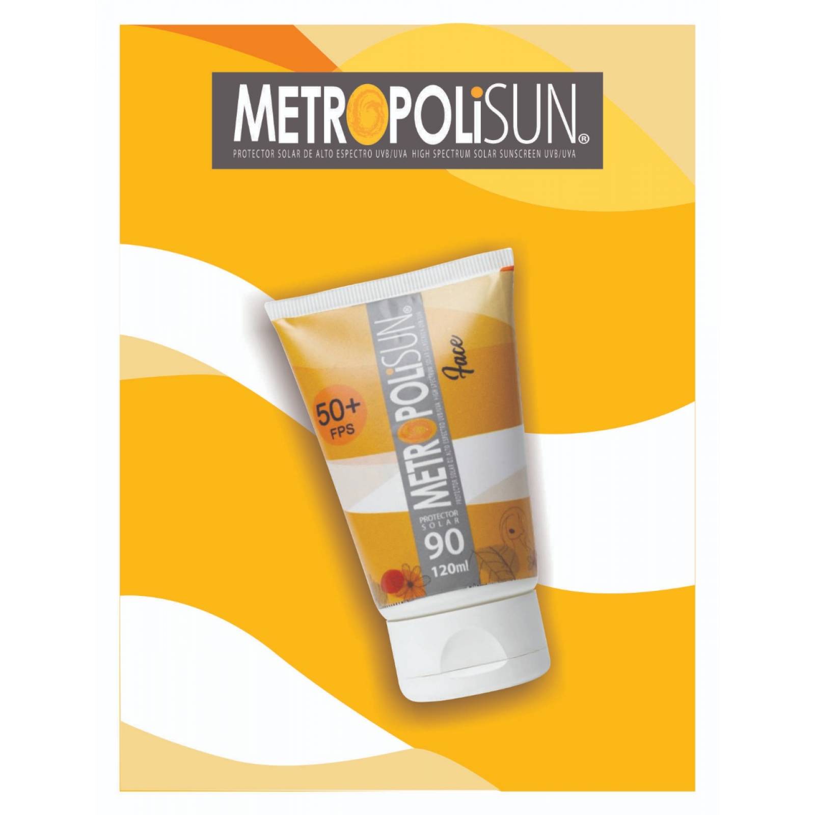 Protector Solar Dermatológico Facial Metropolisun 90 Fps