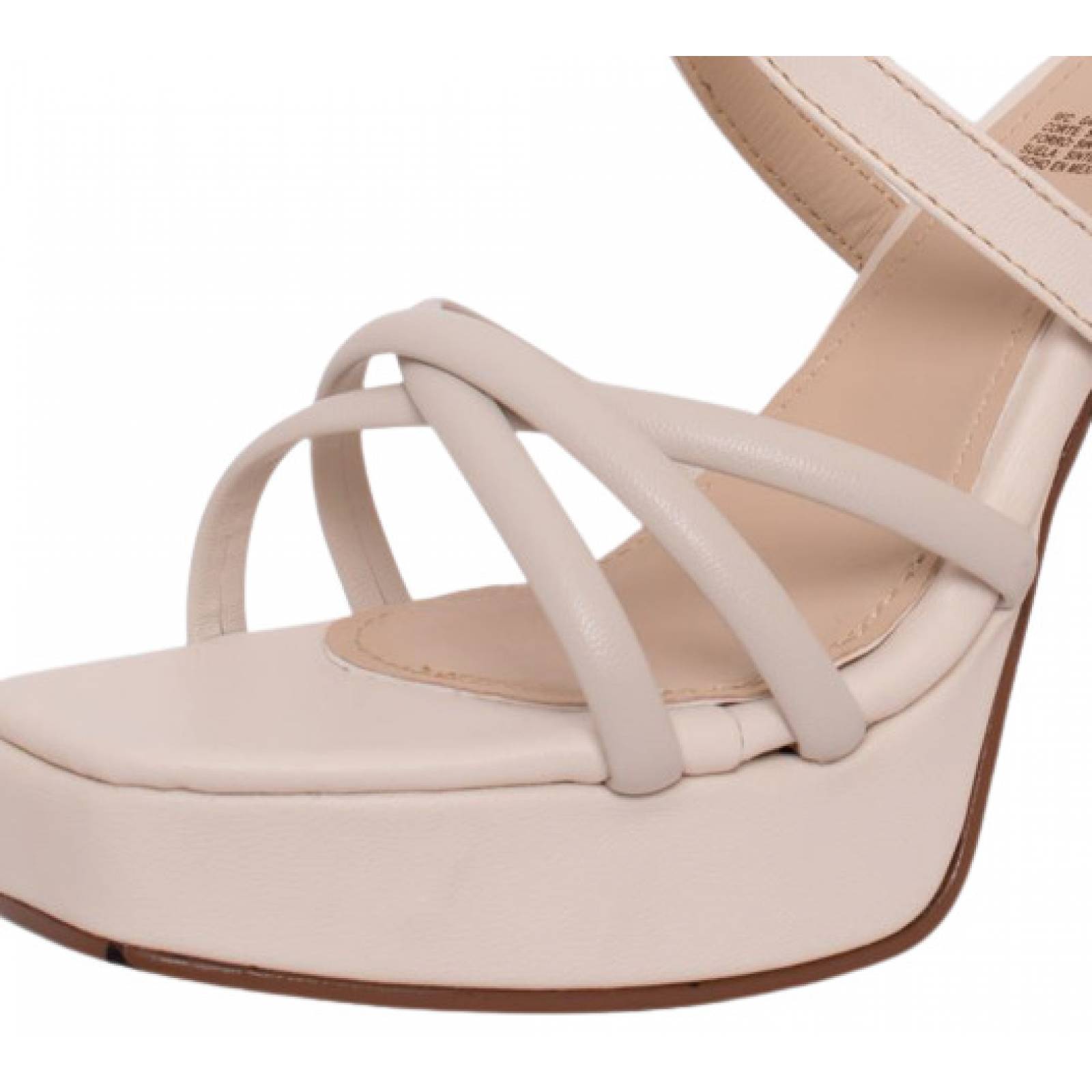 Zapatilla Sandalia de tacon Ancho Casual para Mujer NG Mod.340 Nude