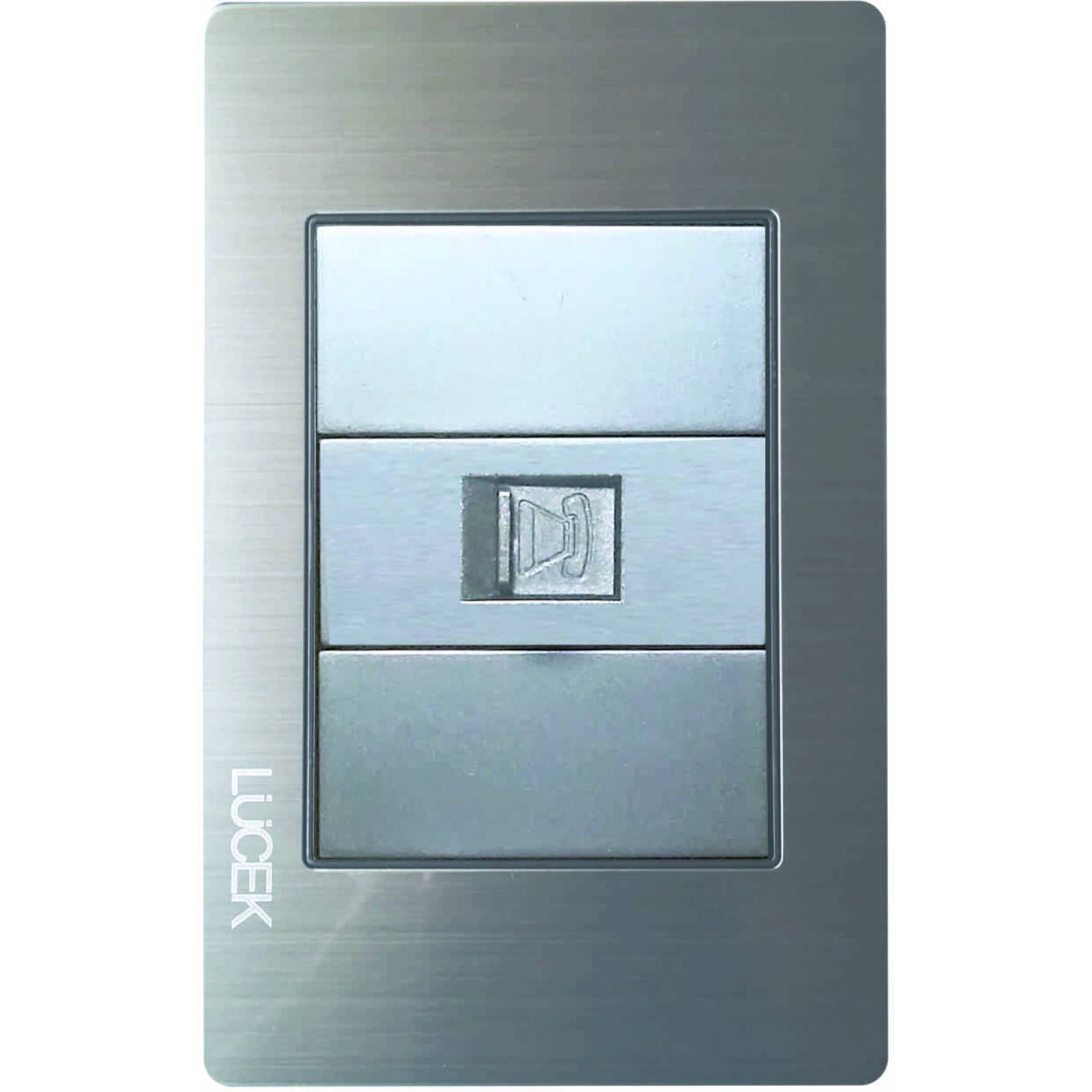 TOMA TELEFONO PLATA CON PLACA LUCEK PREMIUM BP17-M/P