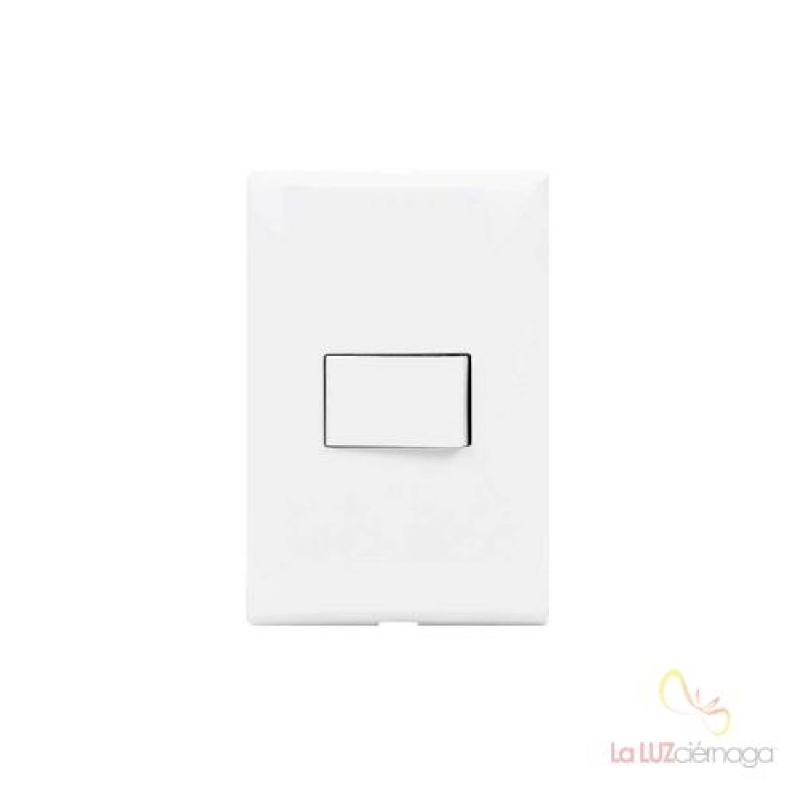 APAGADOR SENCILLO CON TAPA BLANCO BTICINO FORZA FZA511