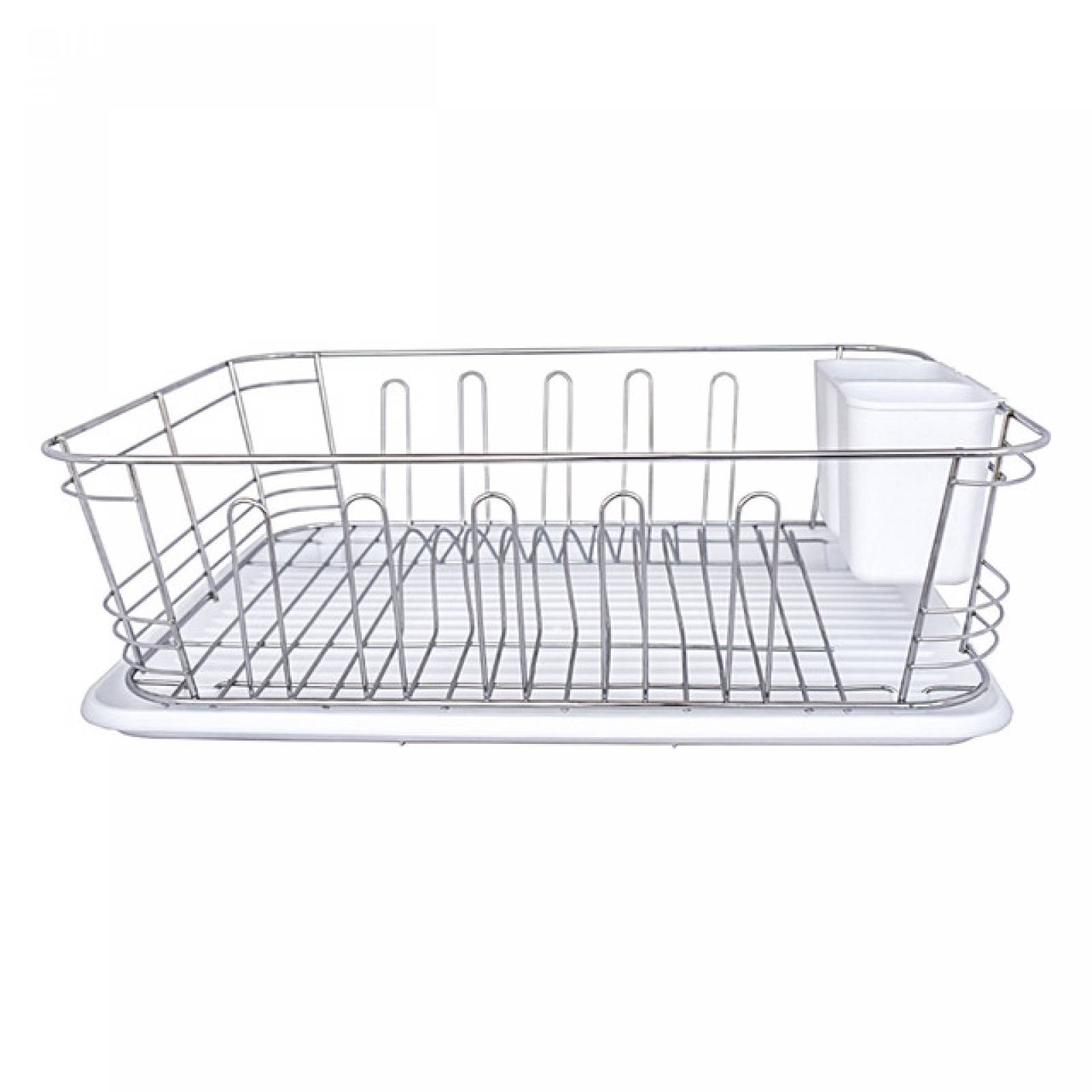 Top Choice 2415-1941 Escurridor de Trastes Charola para Platos Acero Inoxidable (Blanco)