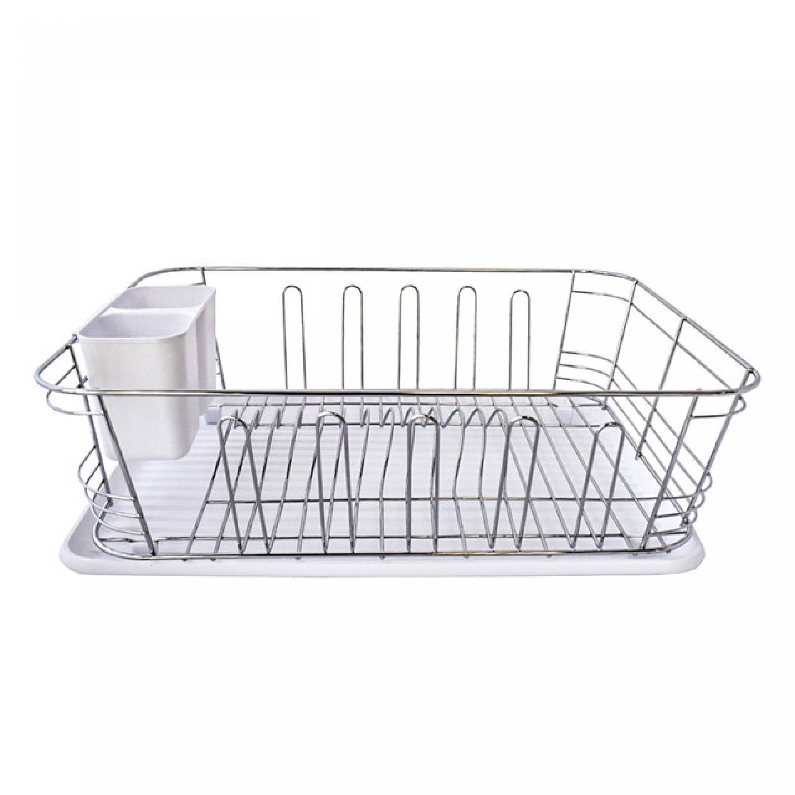 Top Choice 2415-1941 Escurridor de Trastes Charola para Platos Acero Inoxidable (Blanco)