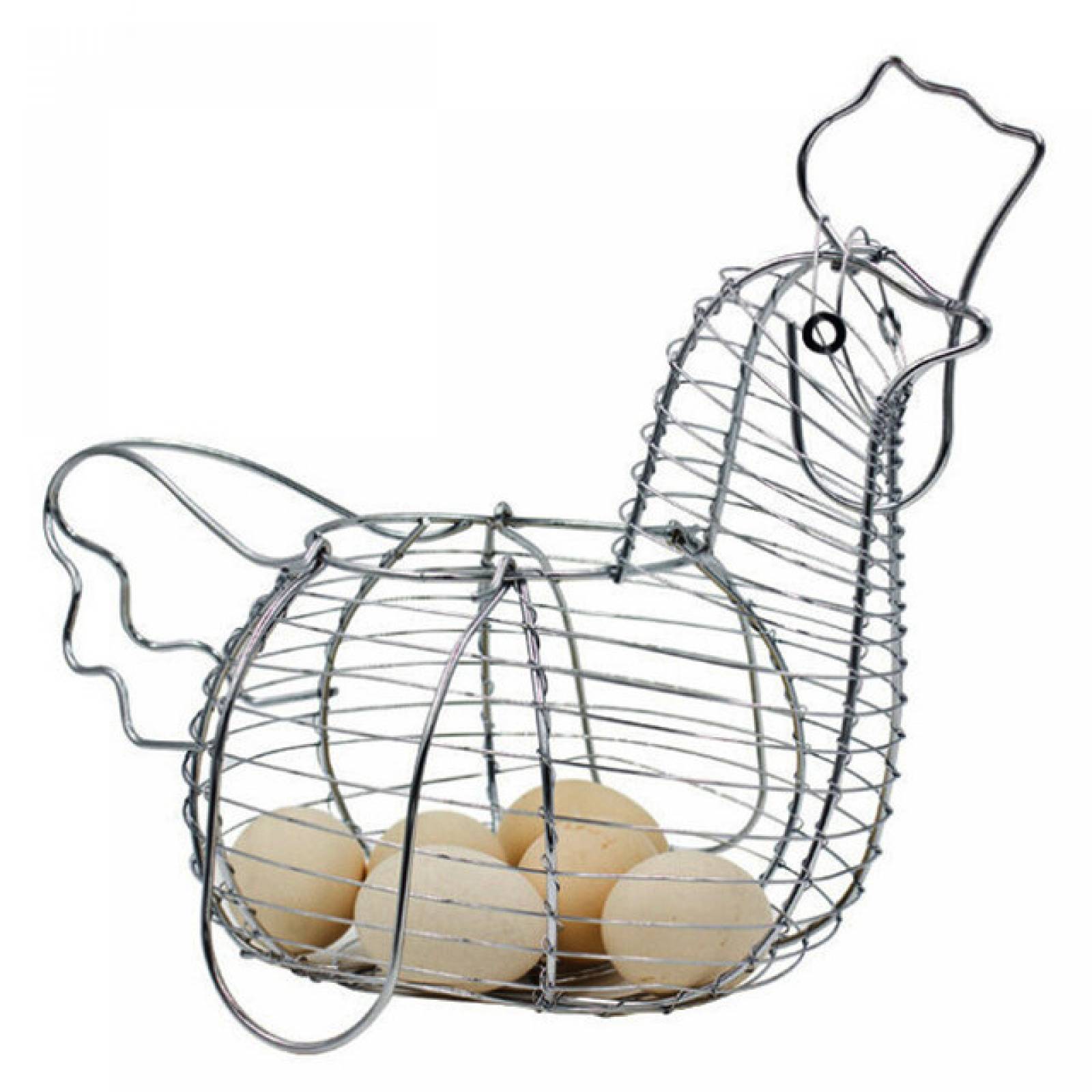 Top Choice 2415-1702 Huevera Canasta Para Huevo de Almacenamiento Cromo