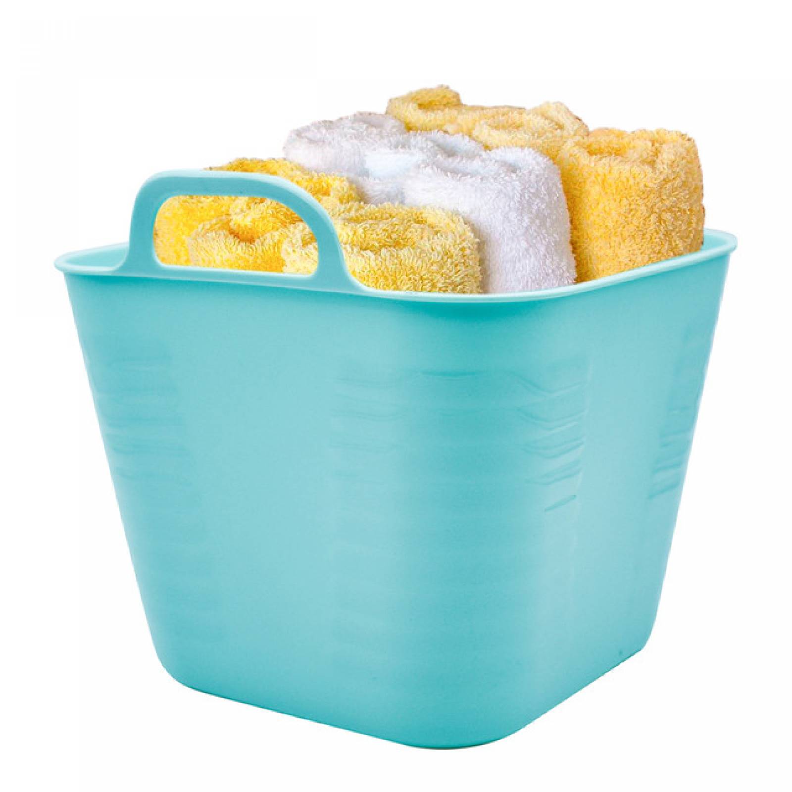 Top Choice 2415-3360 Caja Canasta Cesta Organizadora Almacenamiento de Plastico con capacidad de 3 litros color Celeste