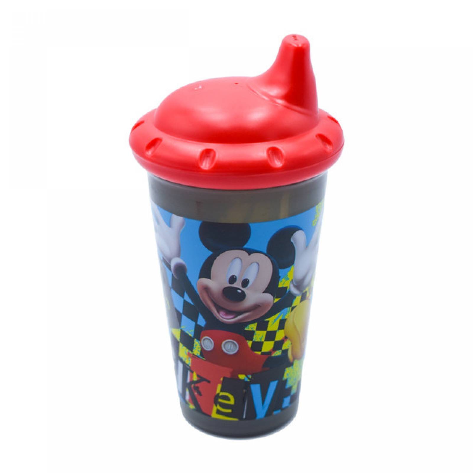 Fun Kids 1703-20 Disney Junior Juego de 2 Vasos Entrenadores Mickey Mouse Biberones con Chupon parra Bebes y Ninos, Azul y Amarillo