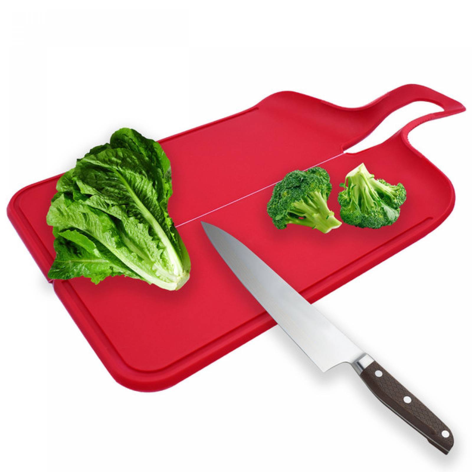 Top Choice 2415-2239R  Tabla De Silicon Para Picar Alimentos Utensilios Cocina Color Rojo