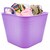 Top Choice 2415-3360VIO Caja Canasta Cesta Organizadora Almacenamiento de Plastico con capacidad de 3 litros color Violeta