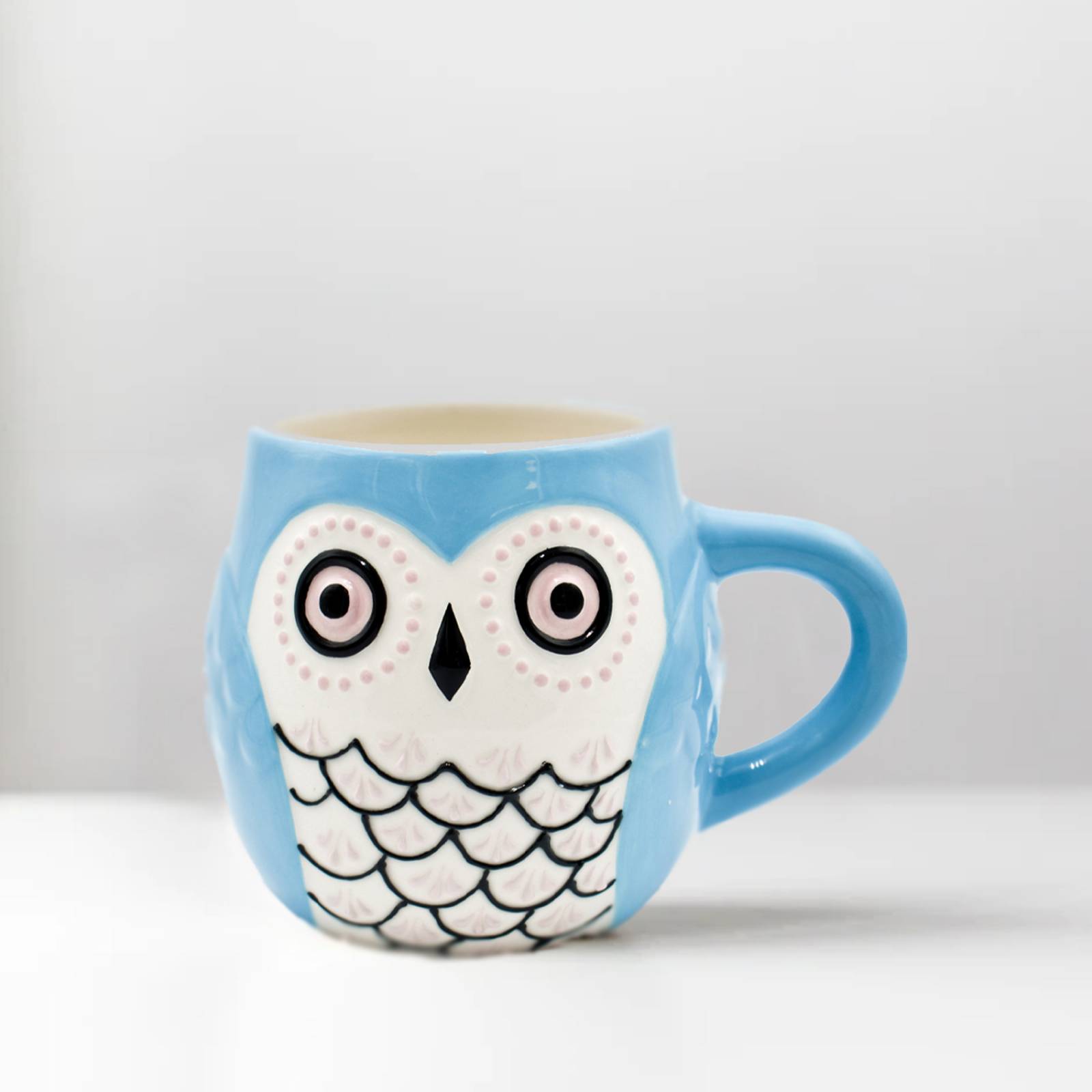 Top Choicer 2415-3473 Taza Para Café 3d De Cerámica En Forma De Animales Colección (Búho)