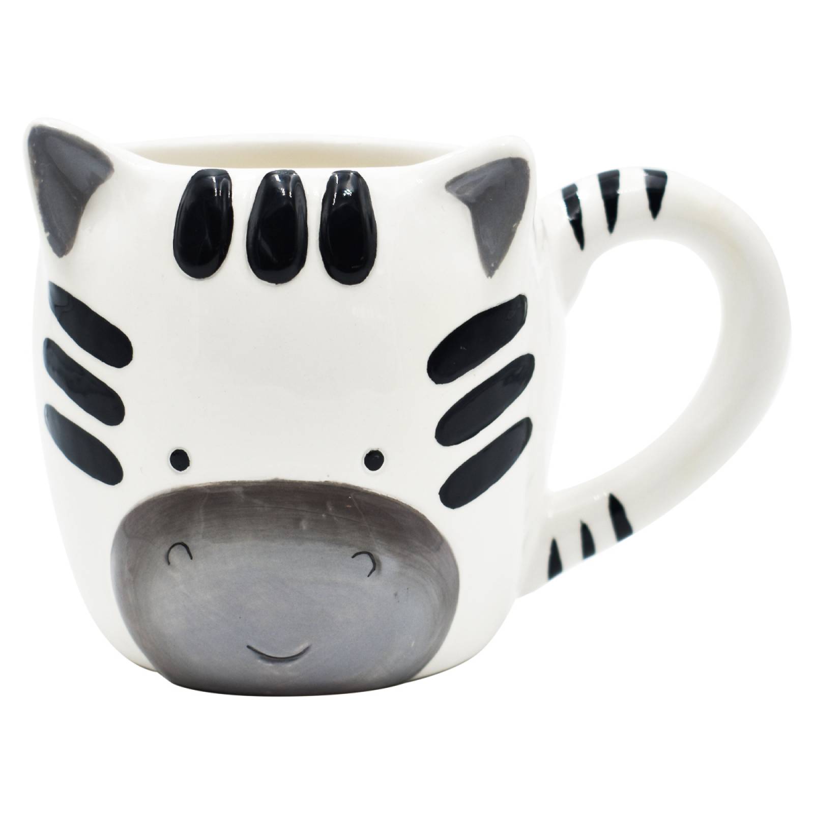 Top Choicer 2415-3479 Taza Para Café 3d De Cerámica En Forma De Animales Colección (Cebra)