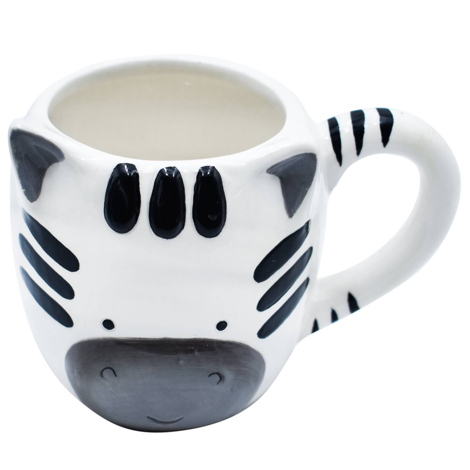 Top Choicer 2415-3479 Taza Para Café 3d De Cerámica En Forma De Animales Colección (Cebra)
